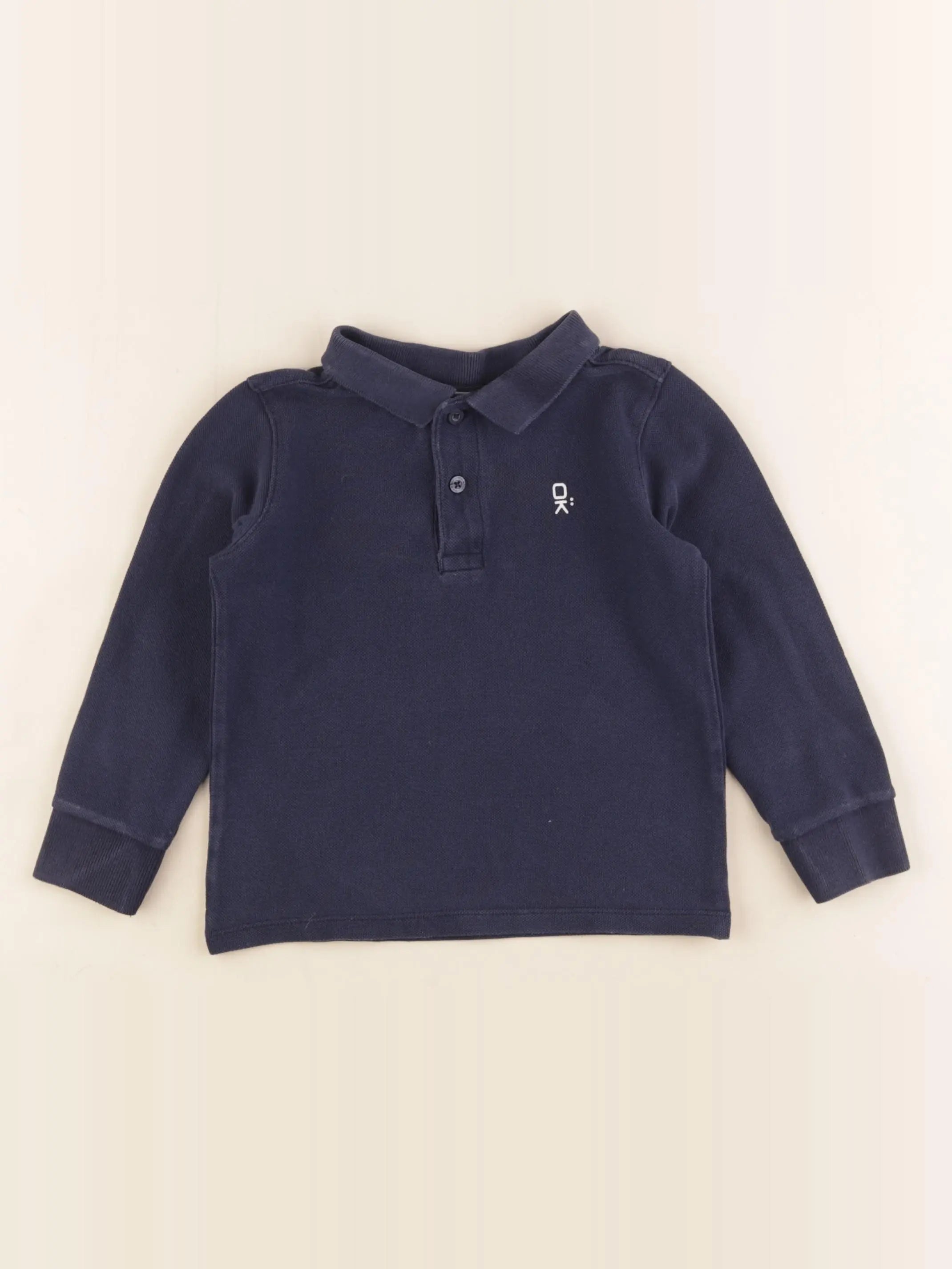 Okaidi - polo bleu - 3 ans