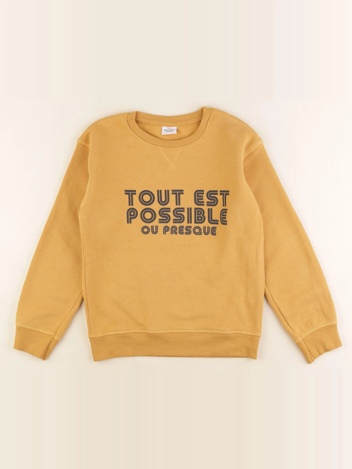 Tape à l'oeil - sweat jaune - 8 ans