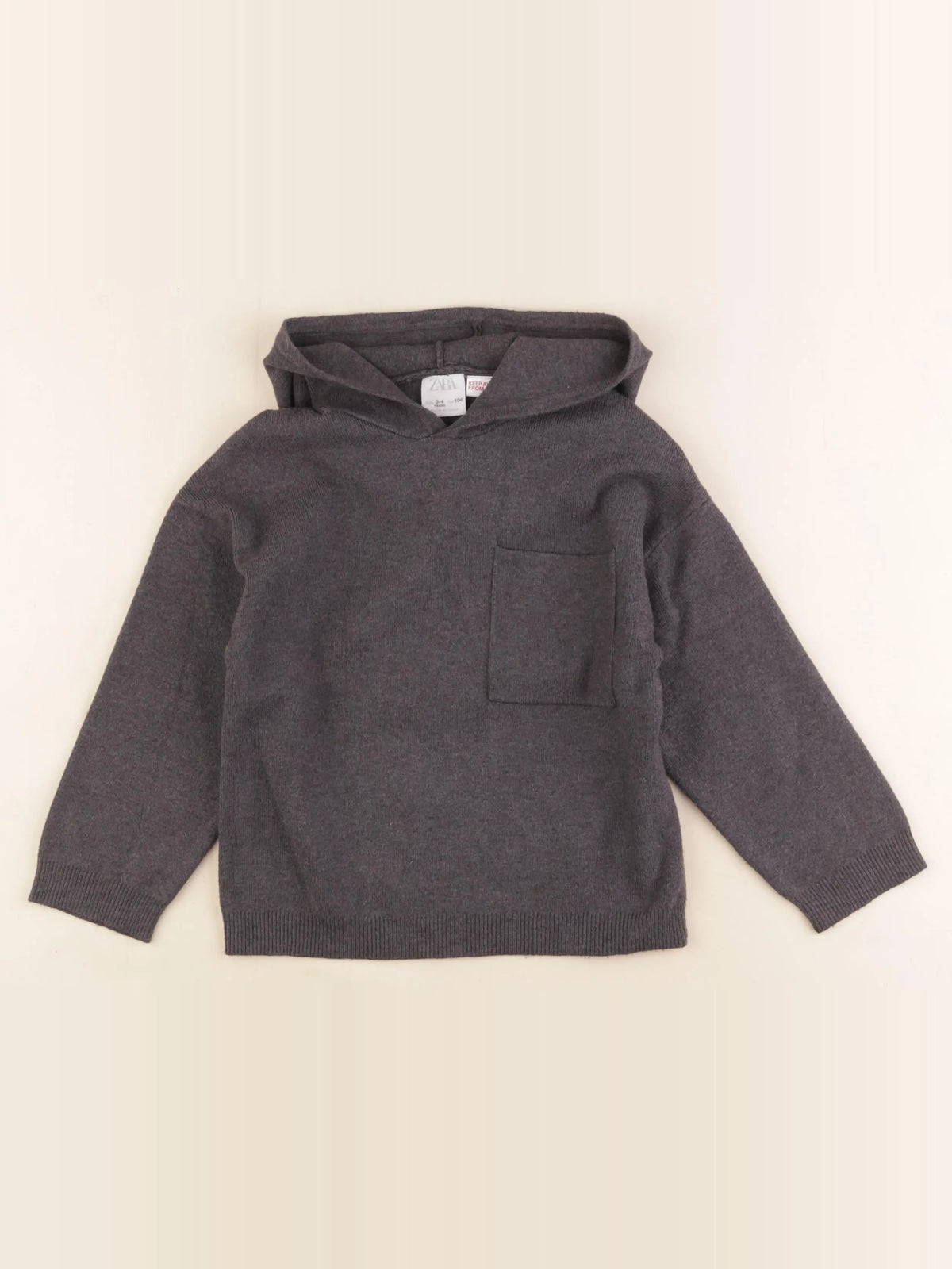 Zara - pull gris - 3/4 ans