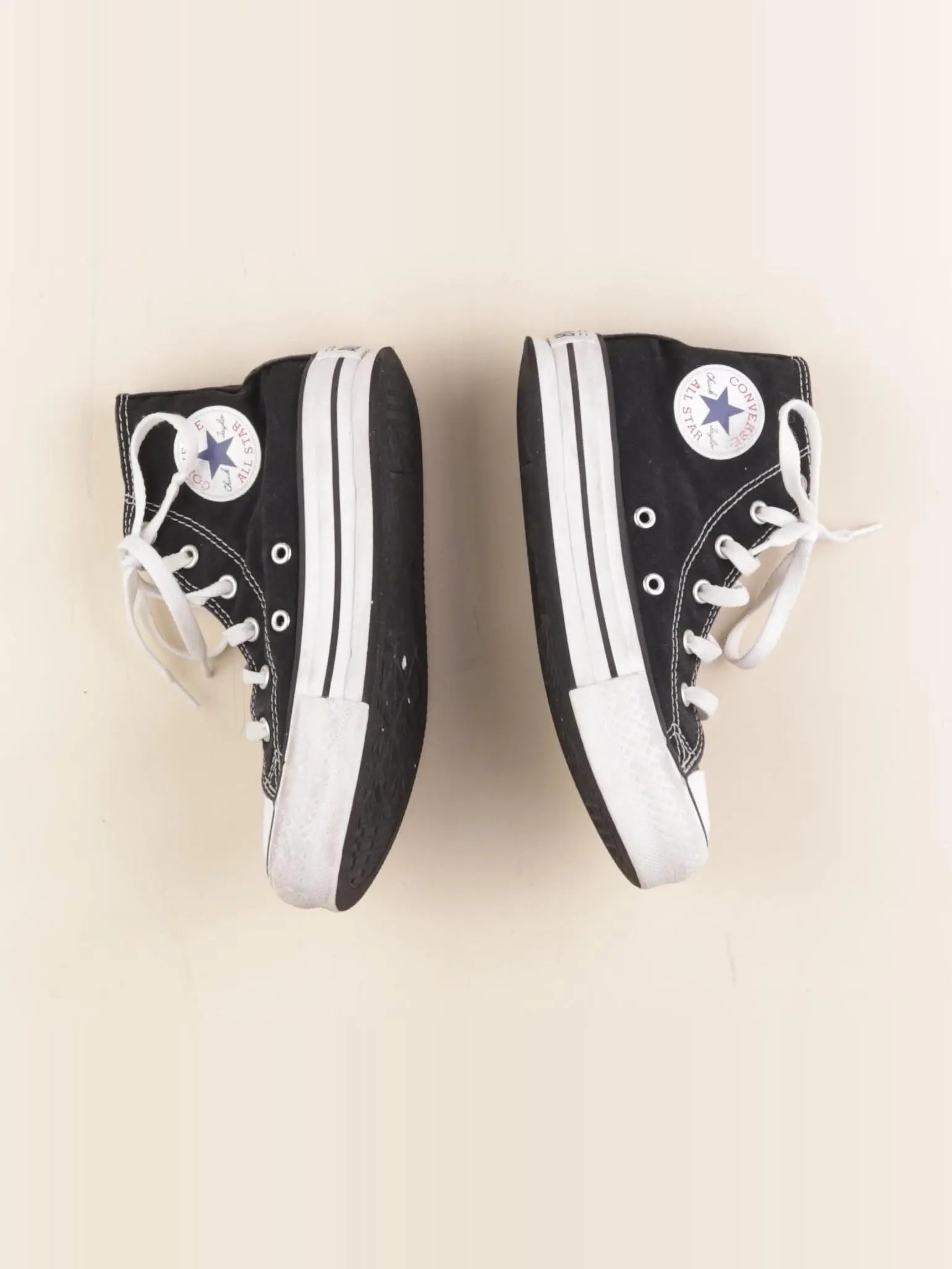 Converse - tennis à scratch/ lacets noir - pointure 32