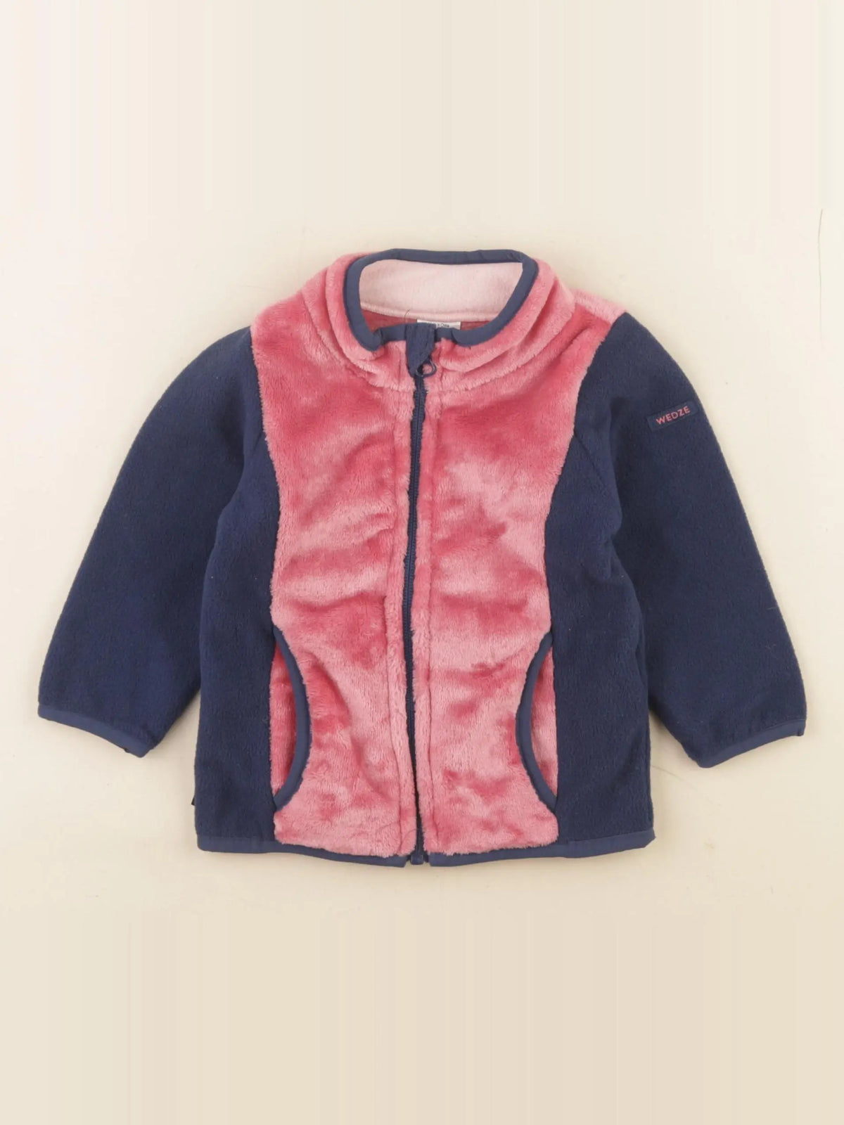 Decathlon ski - polaire rose, bleu - 18 mois