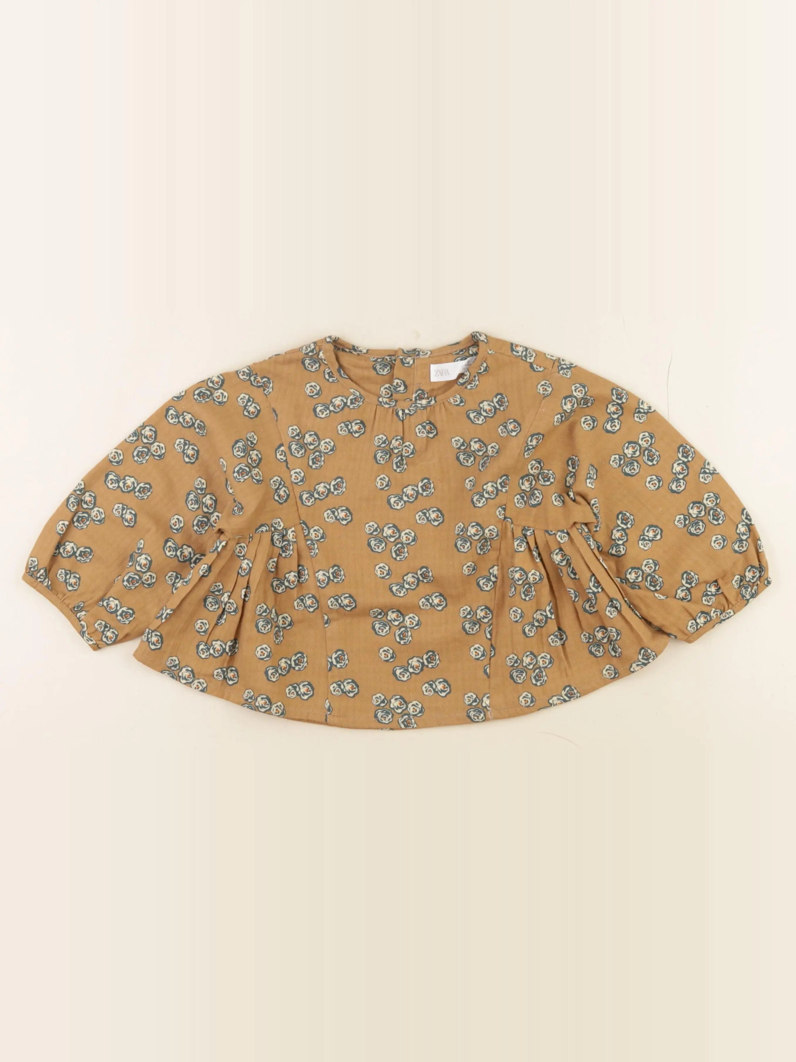 Zara - blouse marron - 2 ans