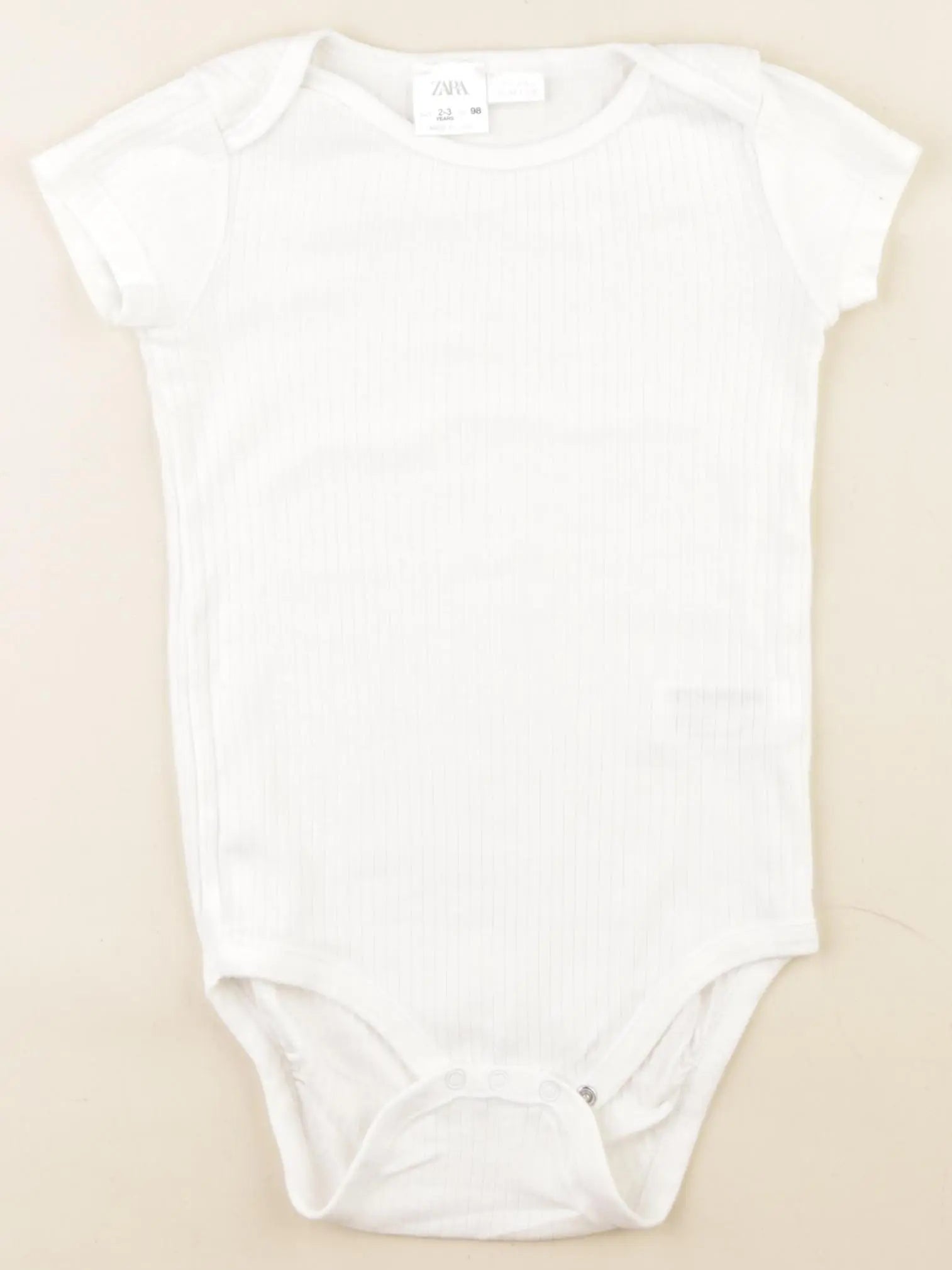 Zara - body blanc - 2/3 ans