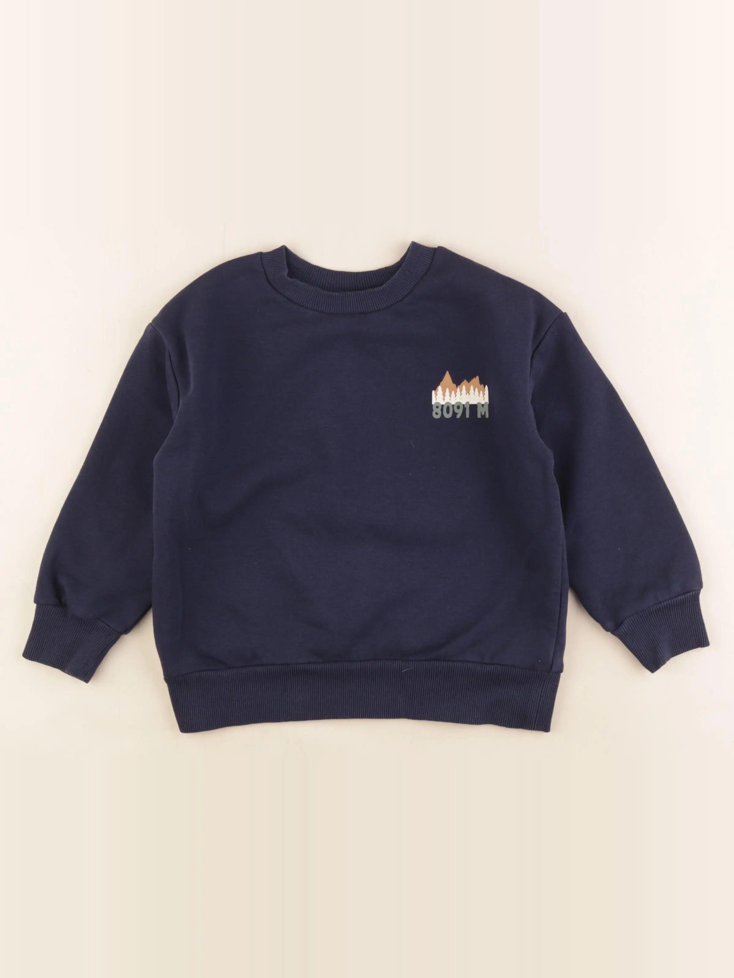 Vertbaudet - sweat bleu - 5 ans