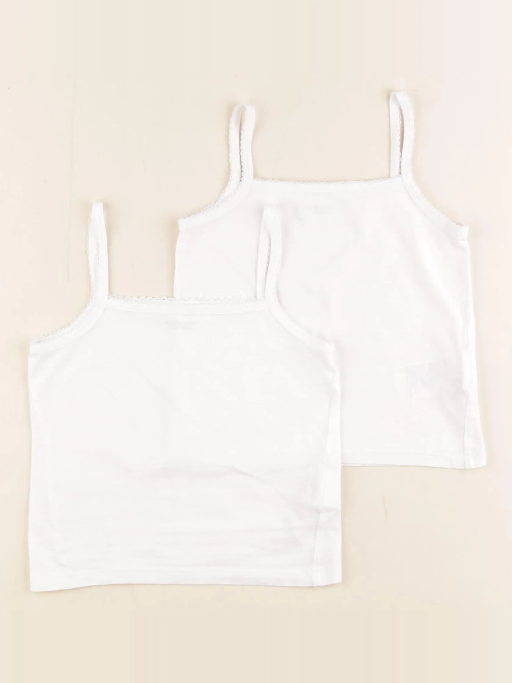Vertbaudet - lot de 2 maillots de corps blanc - 2 ans