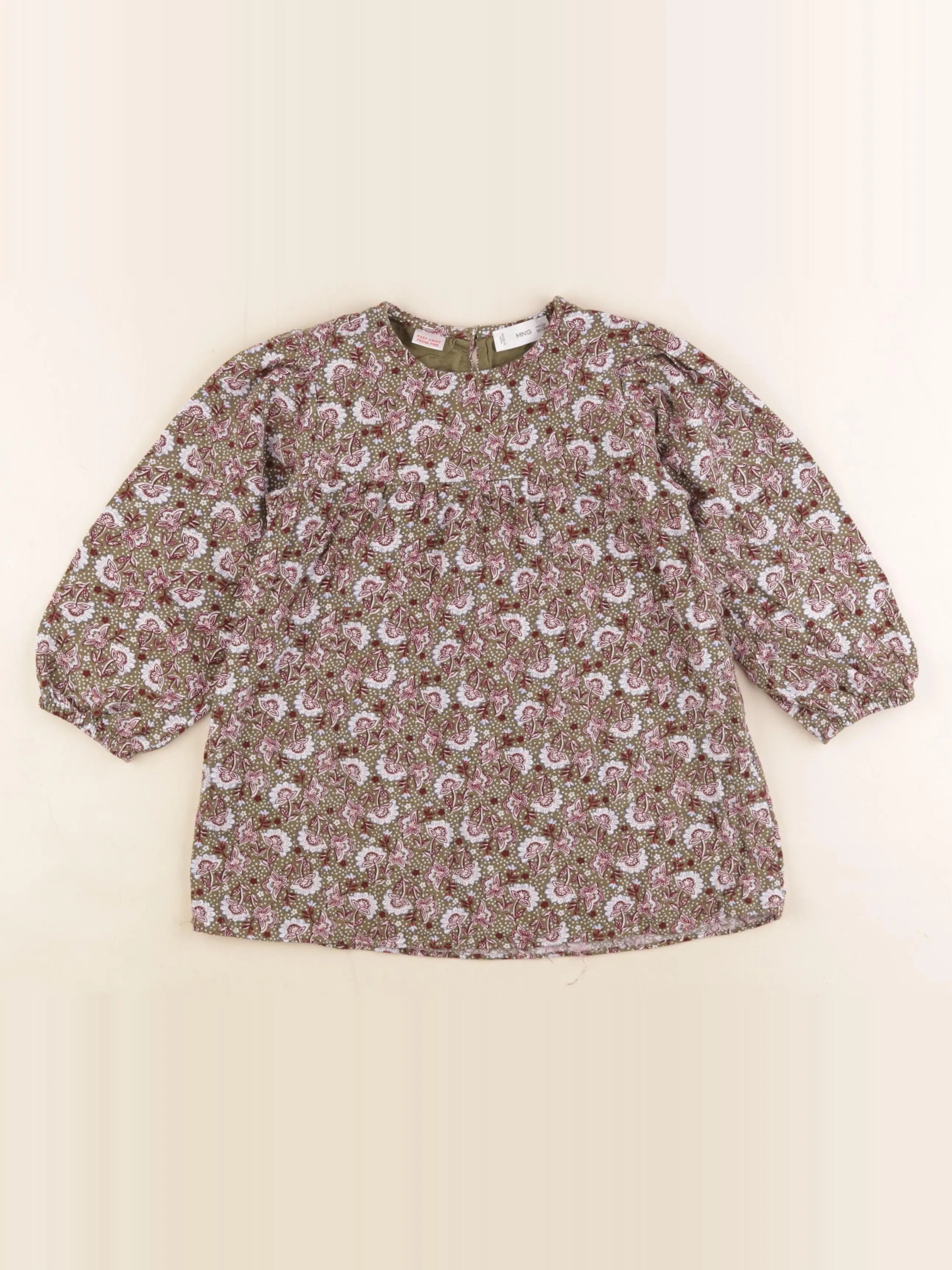 Mango - robe vert - 2/3 ans