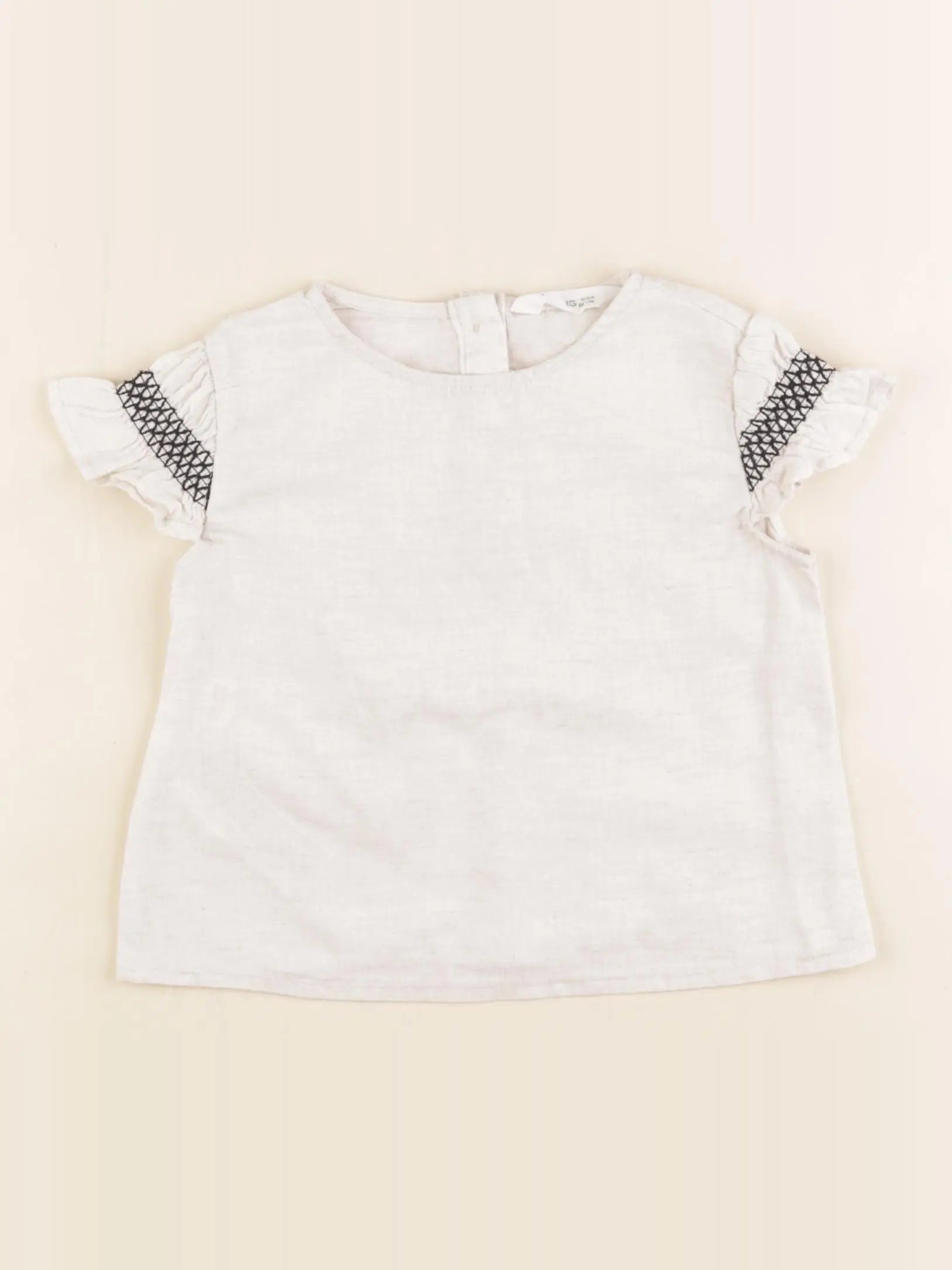 Mango - blouse blanc, noir - 12/18 mois