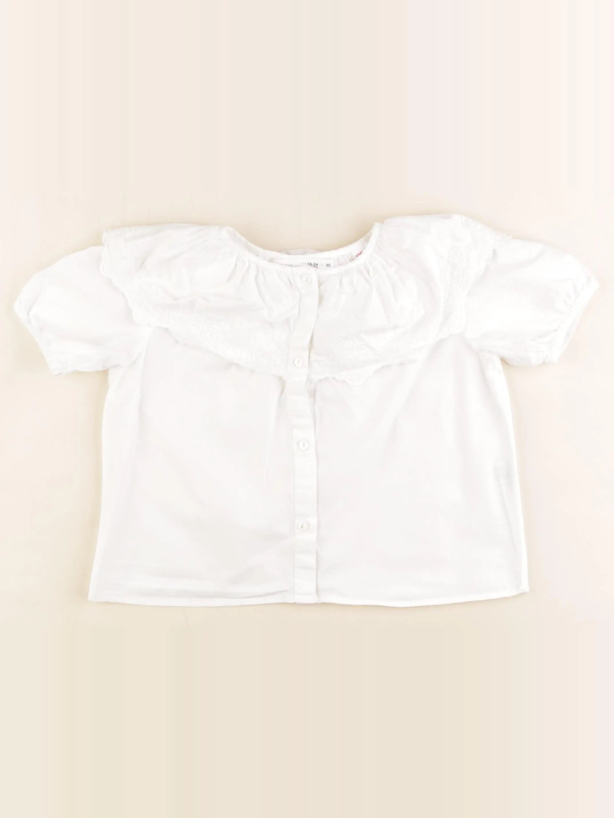 Zara - blouse blanc - 18/24 mois