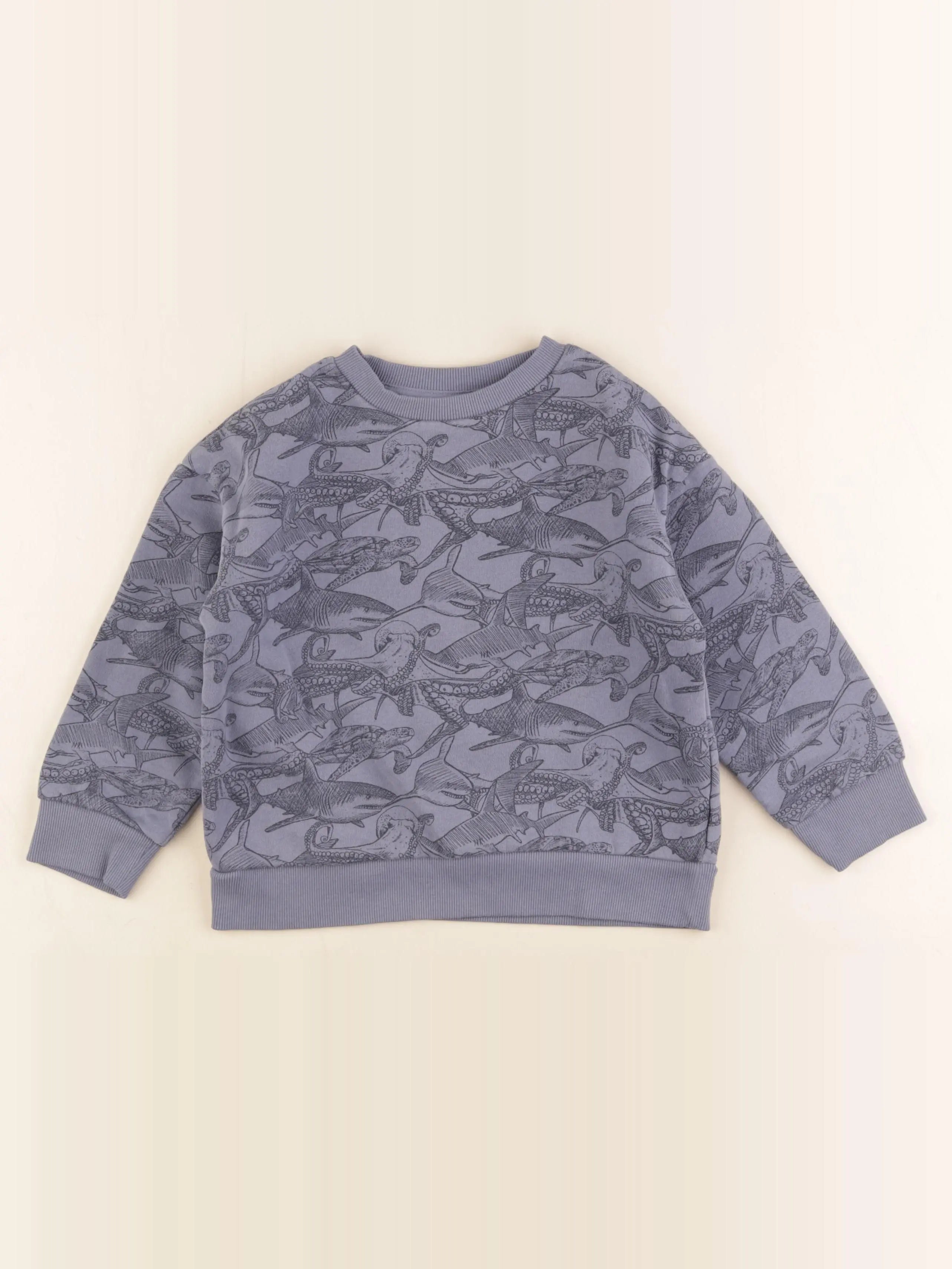 Vertbaudet - sweat bleu - 6 ans