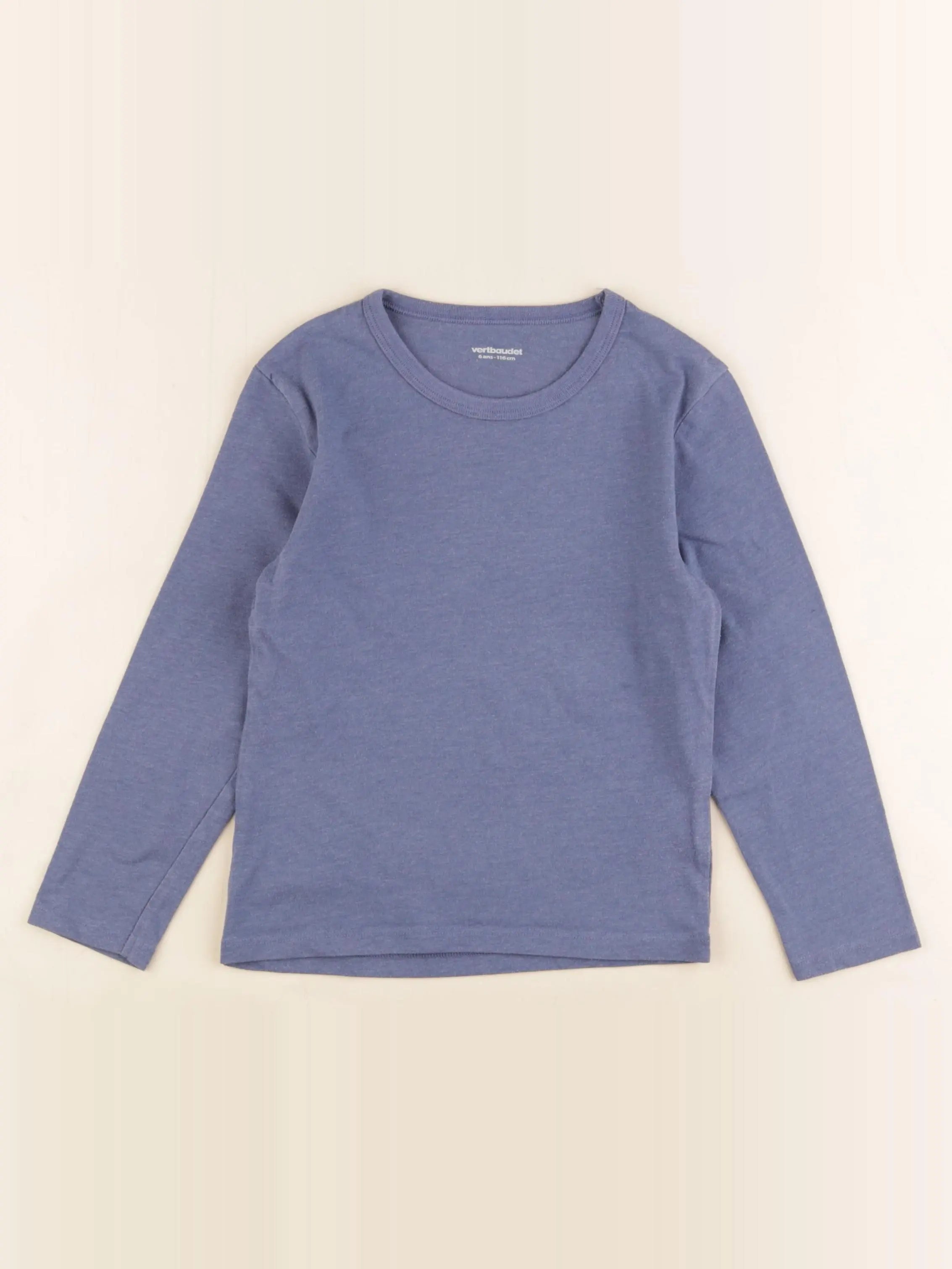 Vertbaudet - maillot de corps bleu - 6 ans