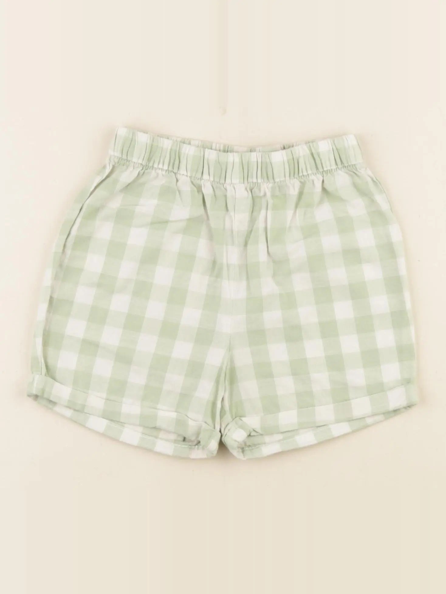 H&M - short blanc, vert - 18 mois