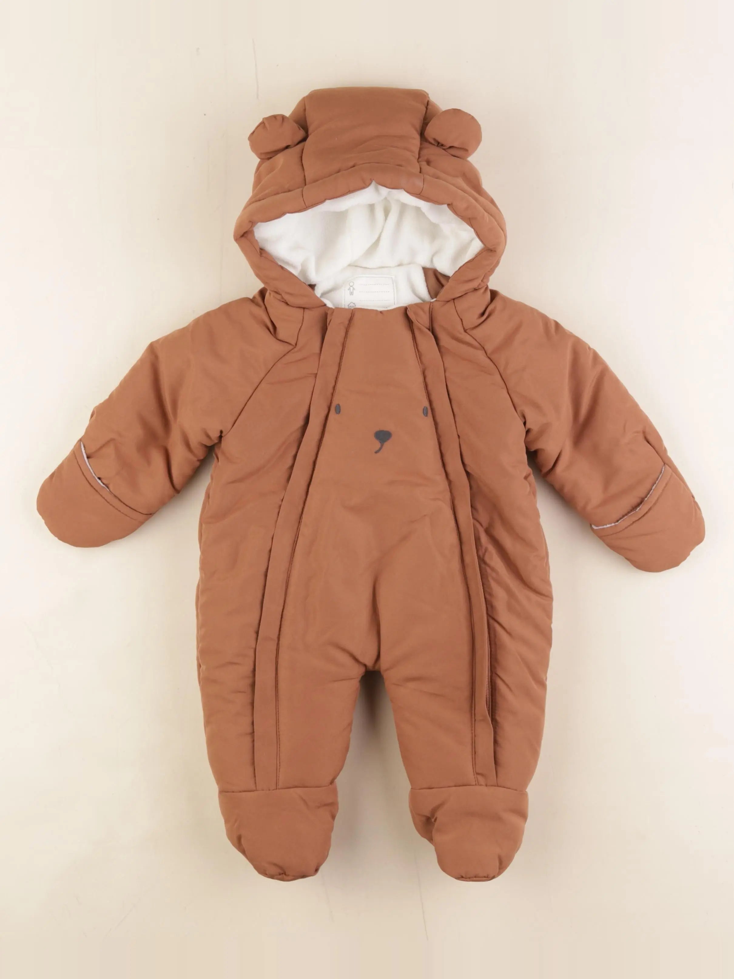 Vertbaudet - combi-pilote marron - 3 mois