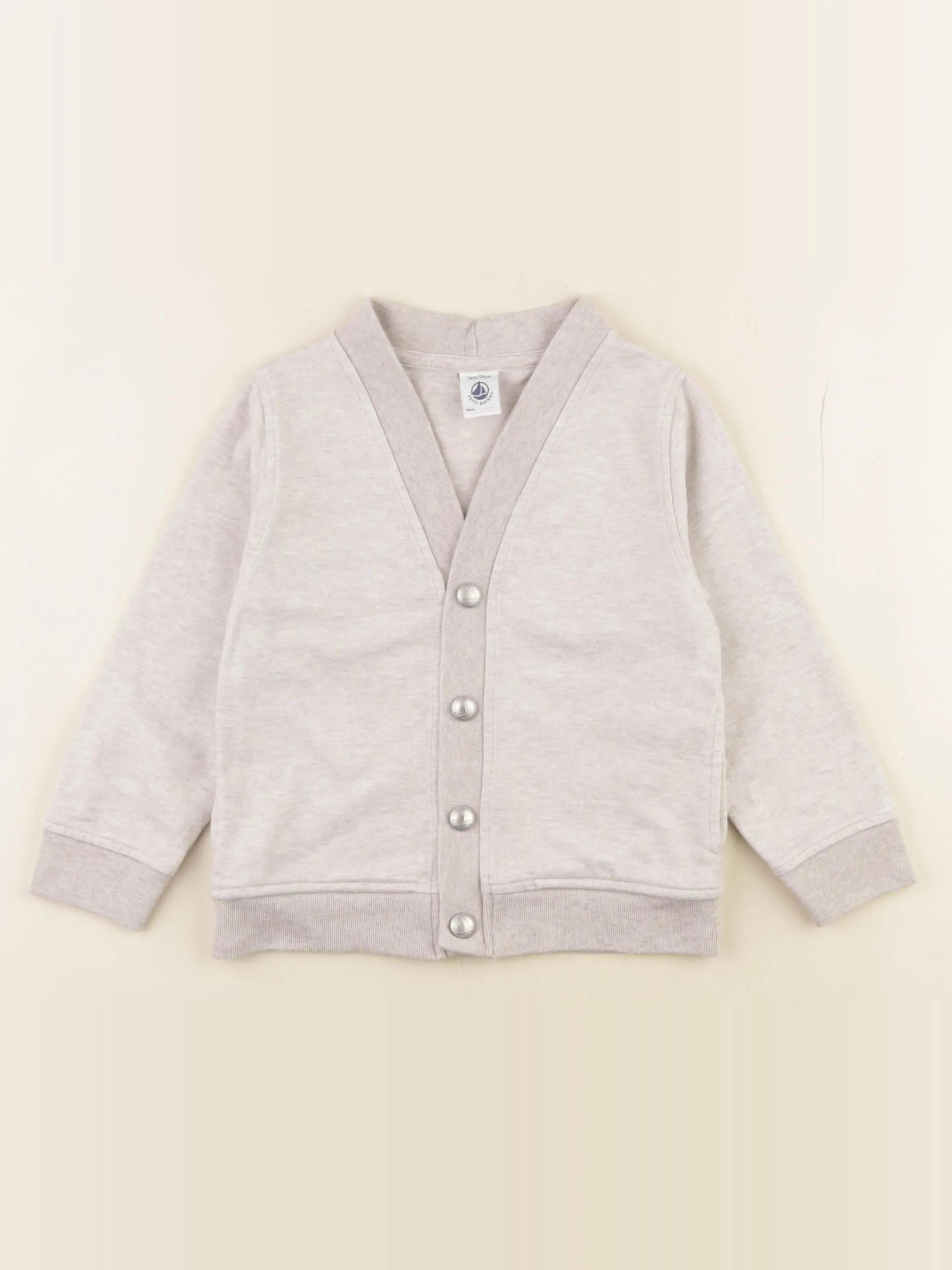 Petit Bateau - sweat beige - 3 ans