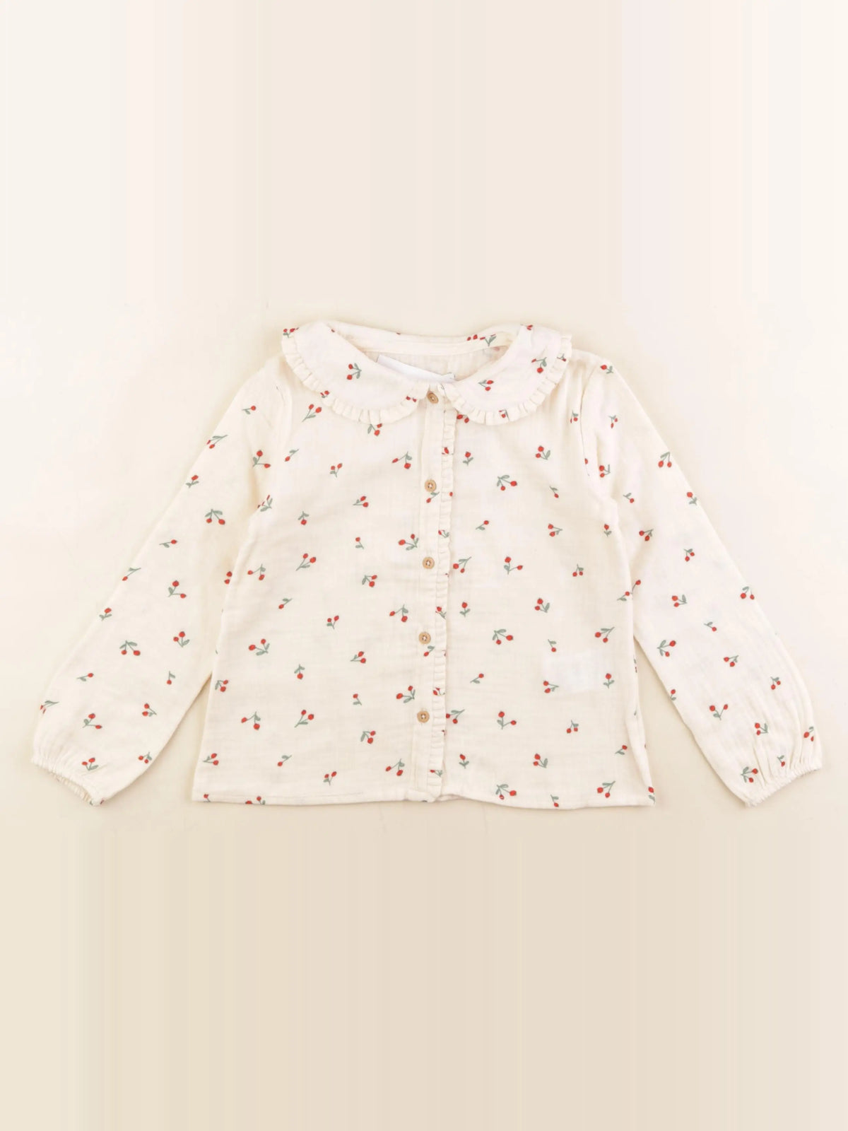 Vertbaudet - blouse beige - 4 ans