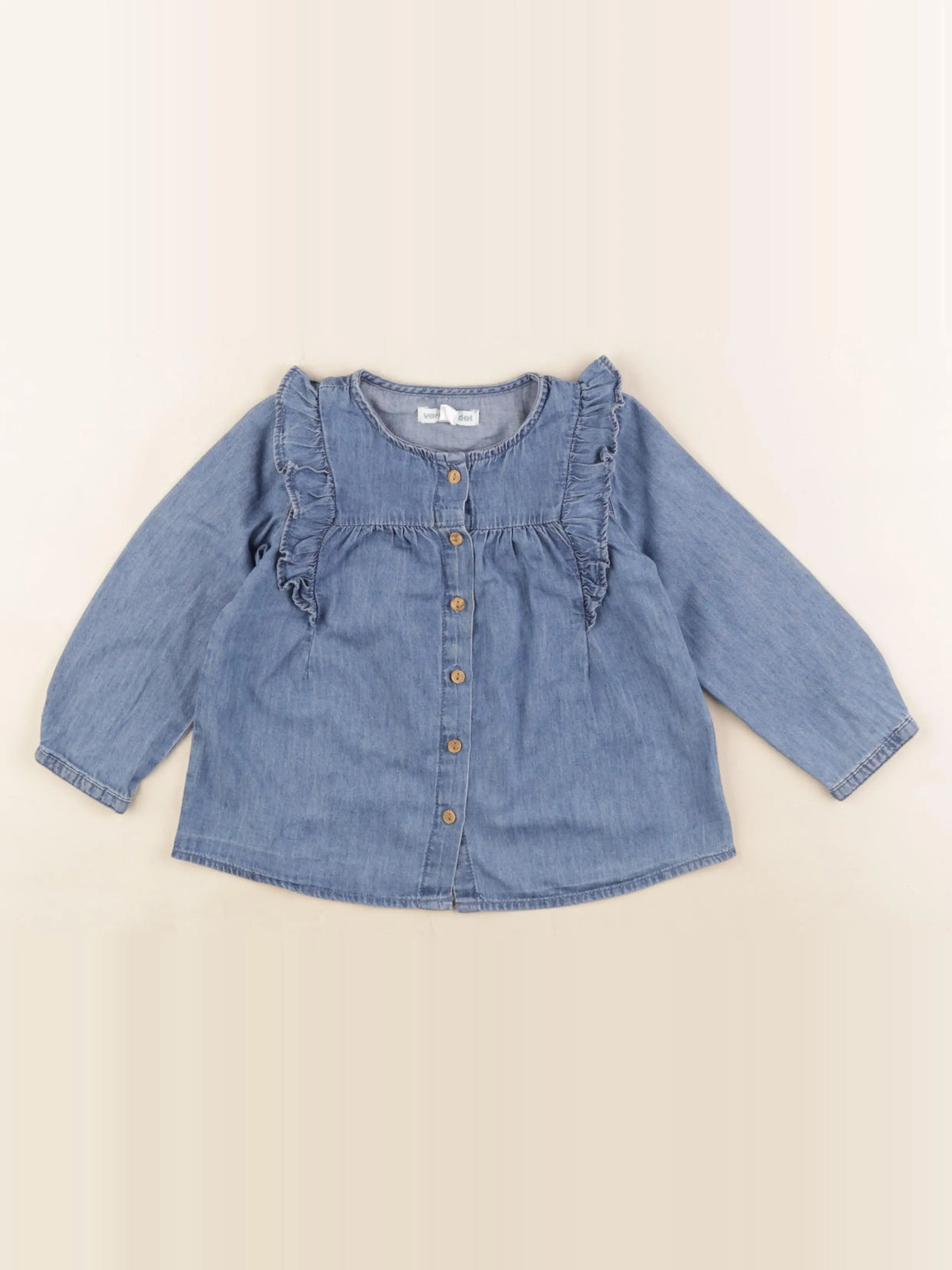 Vertbaudet - blouse bleu - 2 ans