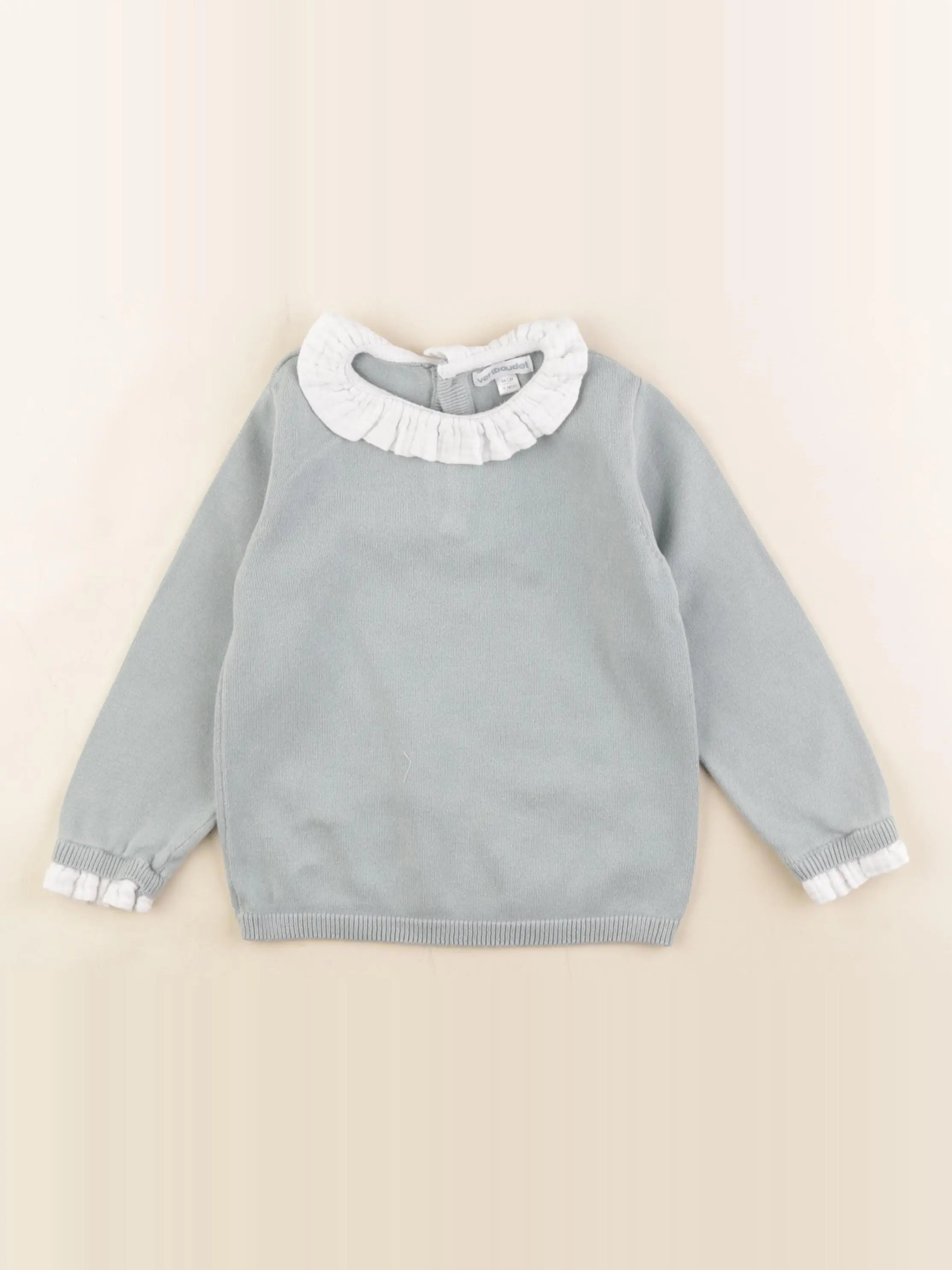 Vertbaudet - pull vert - 36 mois