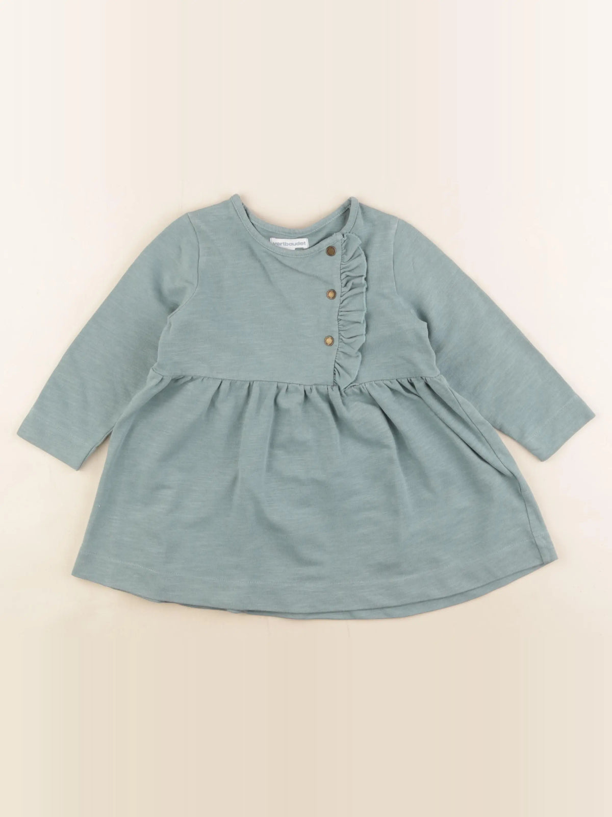 Vertbaudet - robe vert - 18 mois