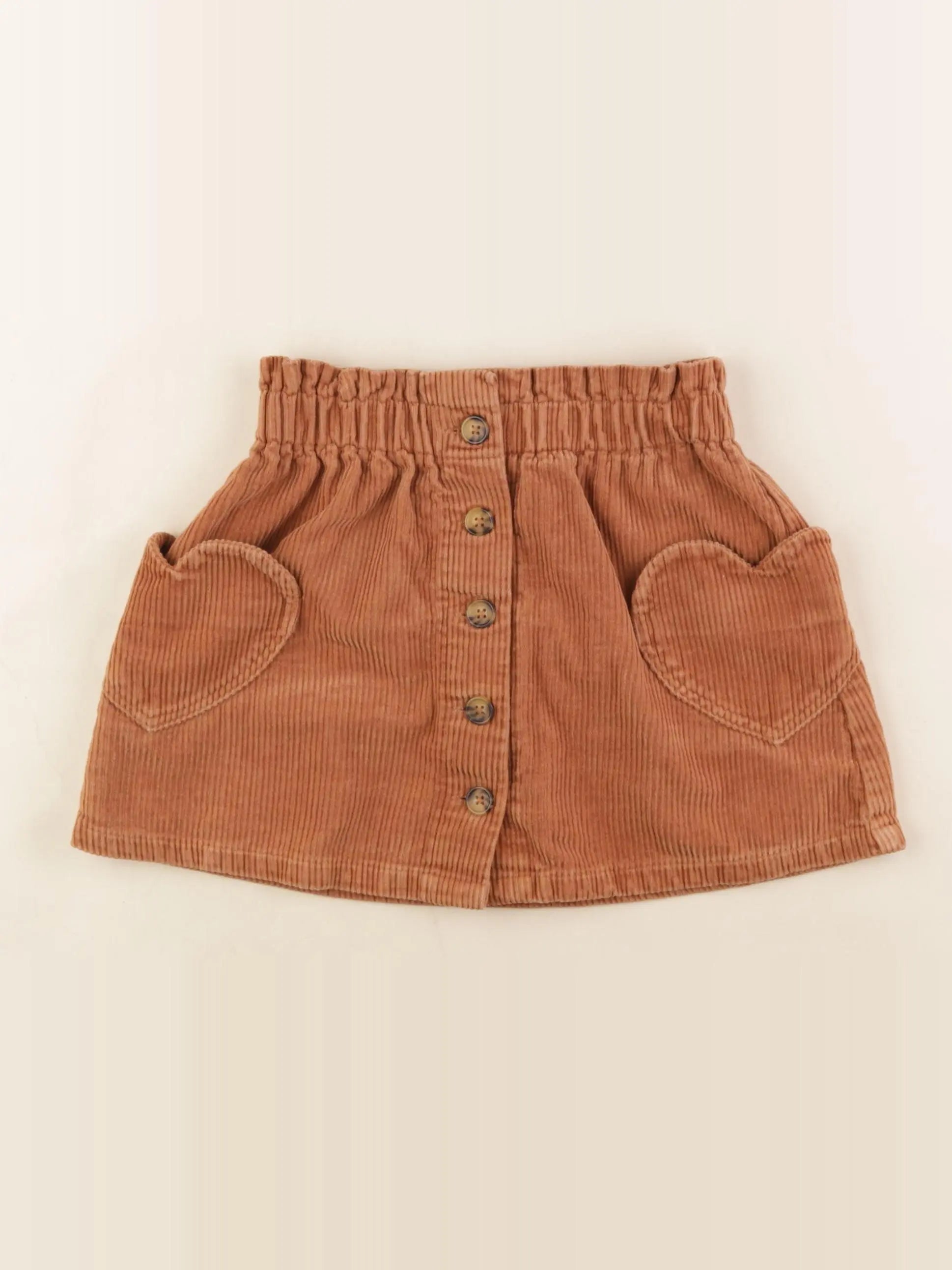 Vertbaudet - jupe marron - 6 ans