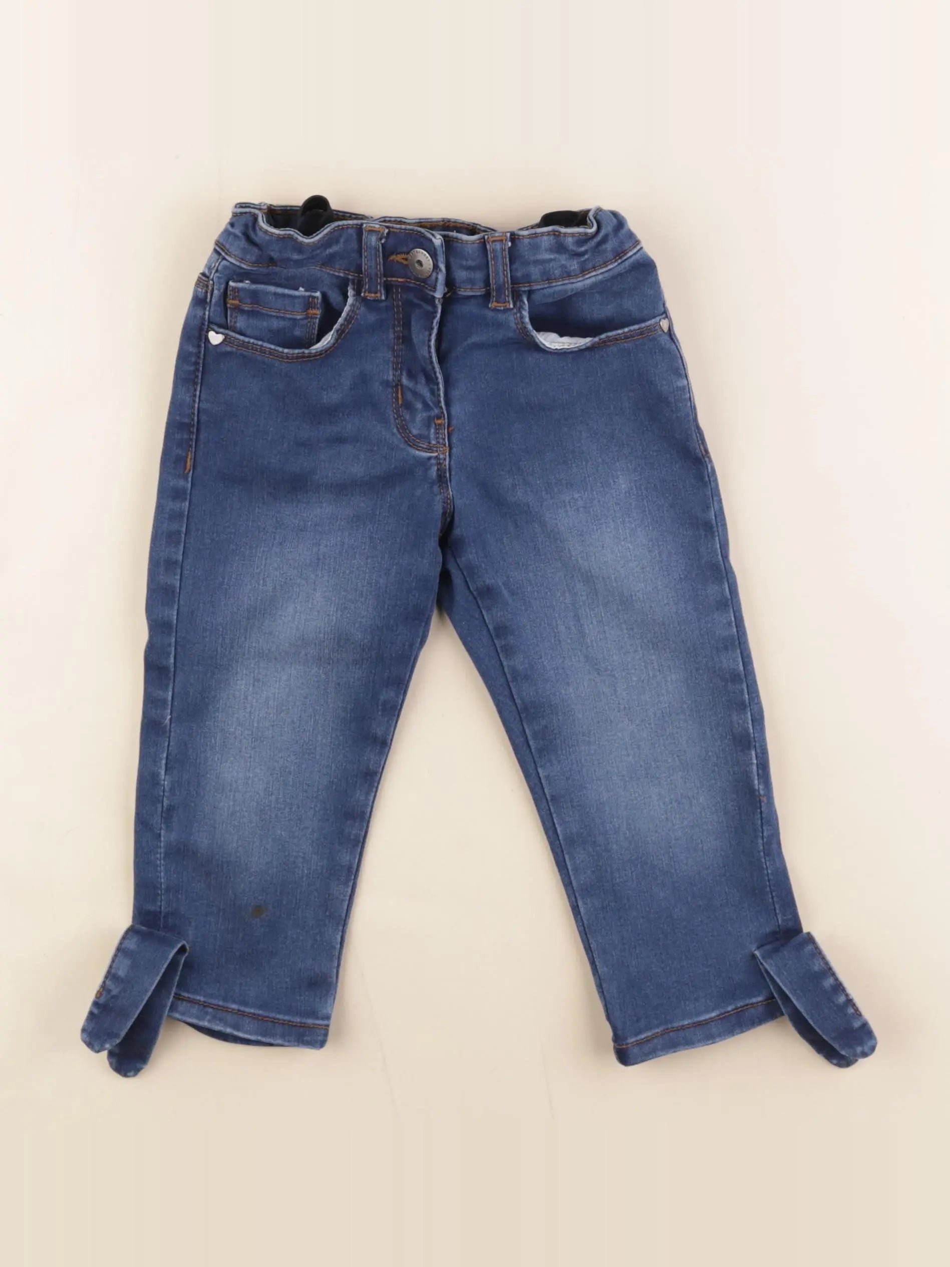 Vertbaudet - pantacourt bleu - 4 ans