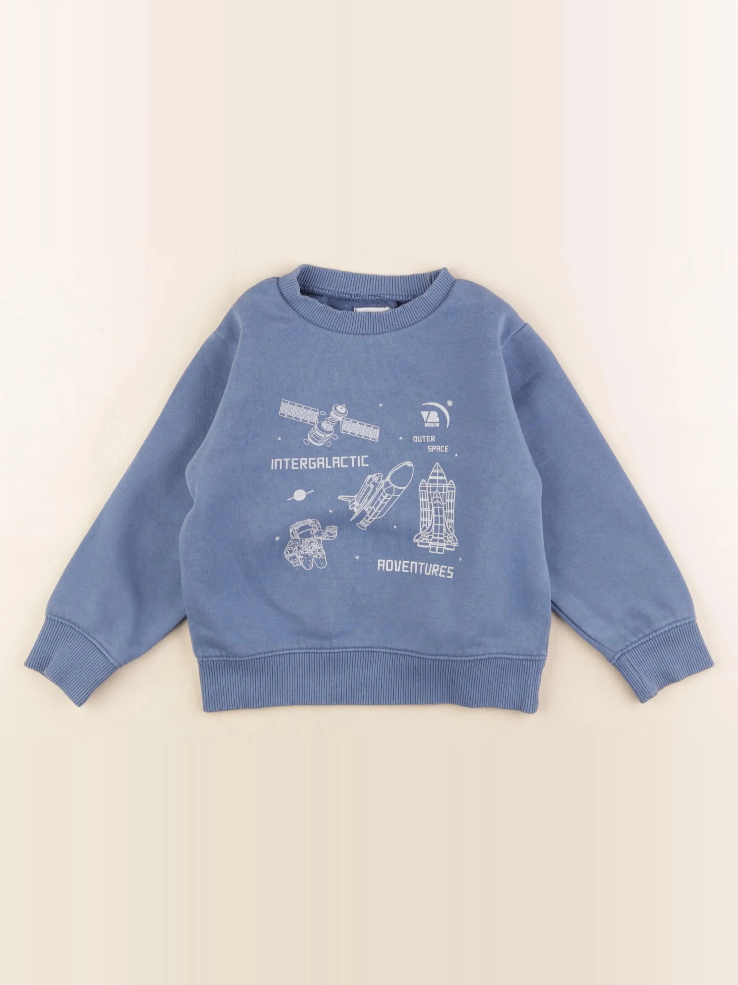 Vertbaudet - sweat bleu - 4 ans