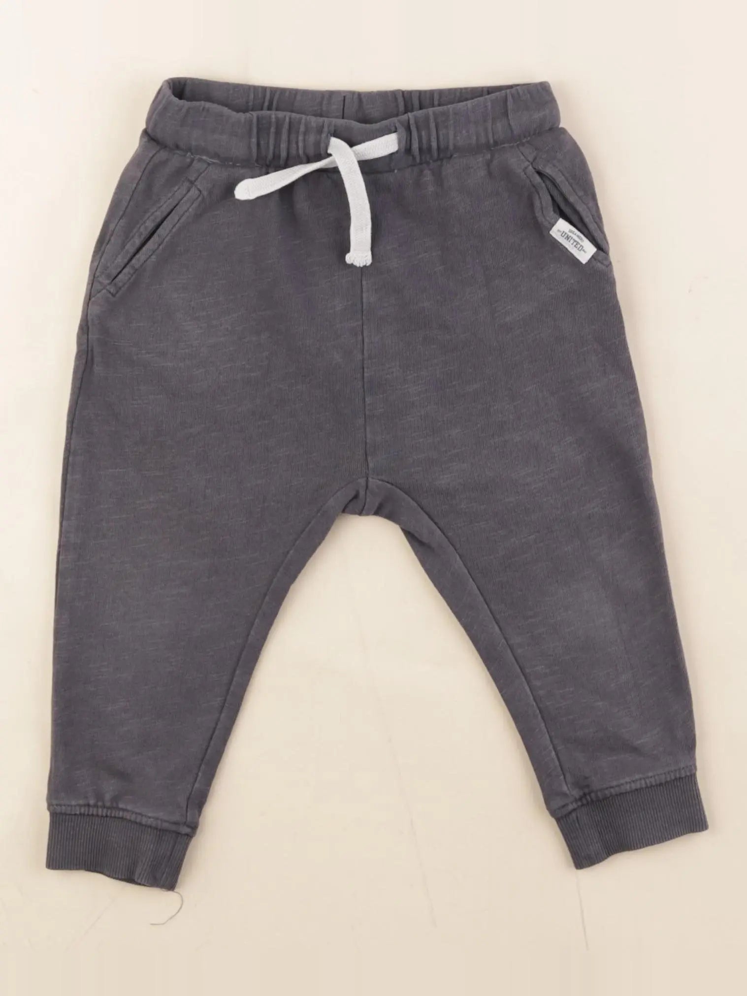 H&M - sarouel gris - 9/12 mois