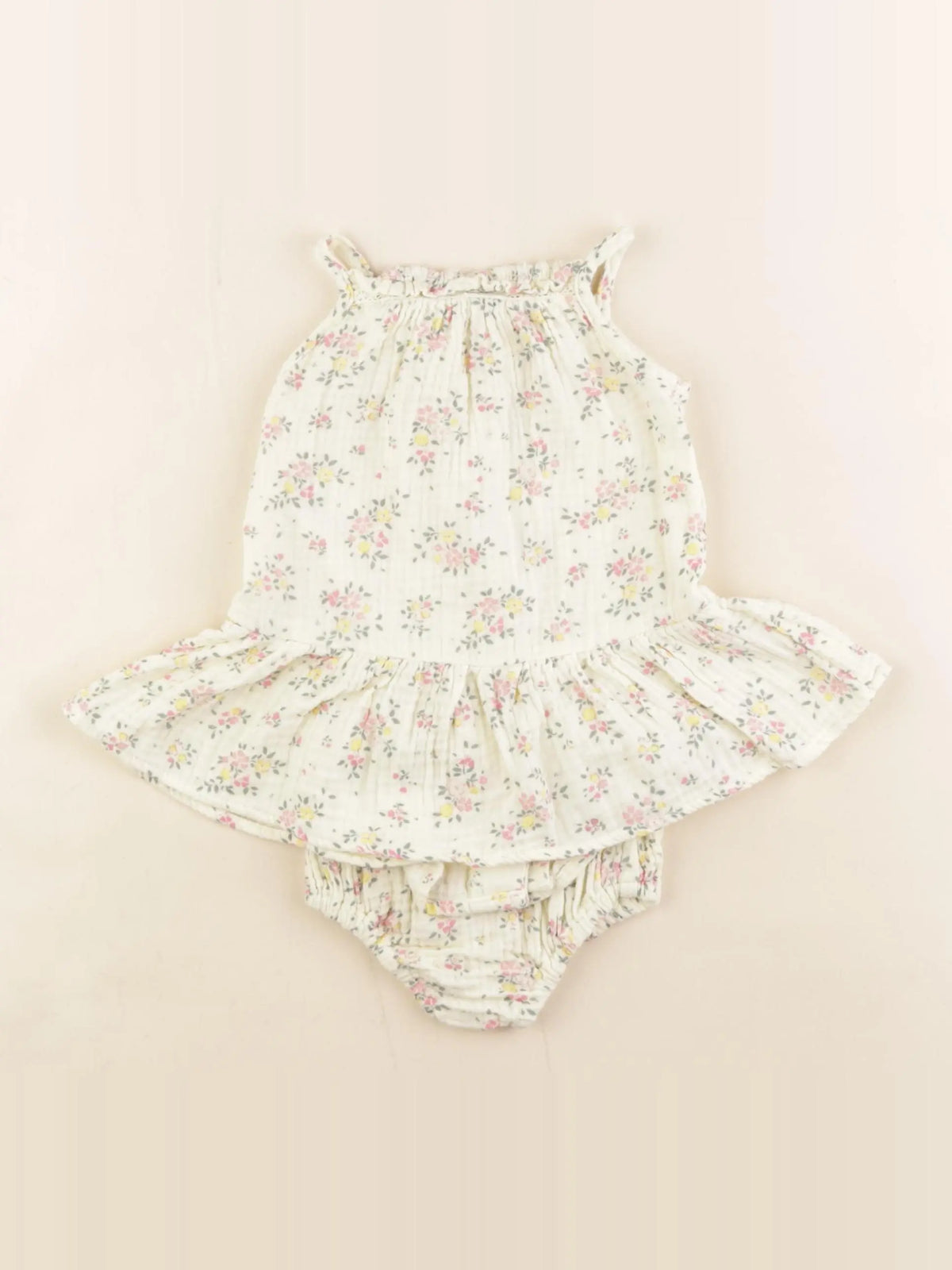 Vertbaudet - robe jaune - 6 mois