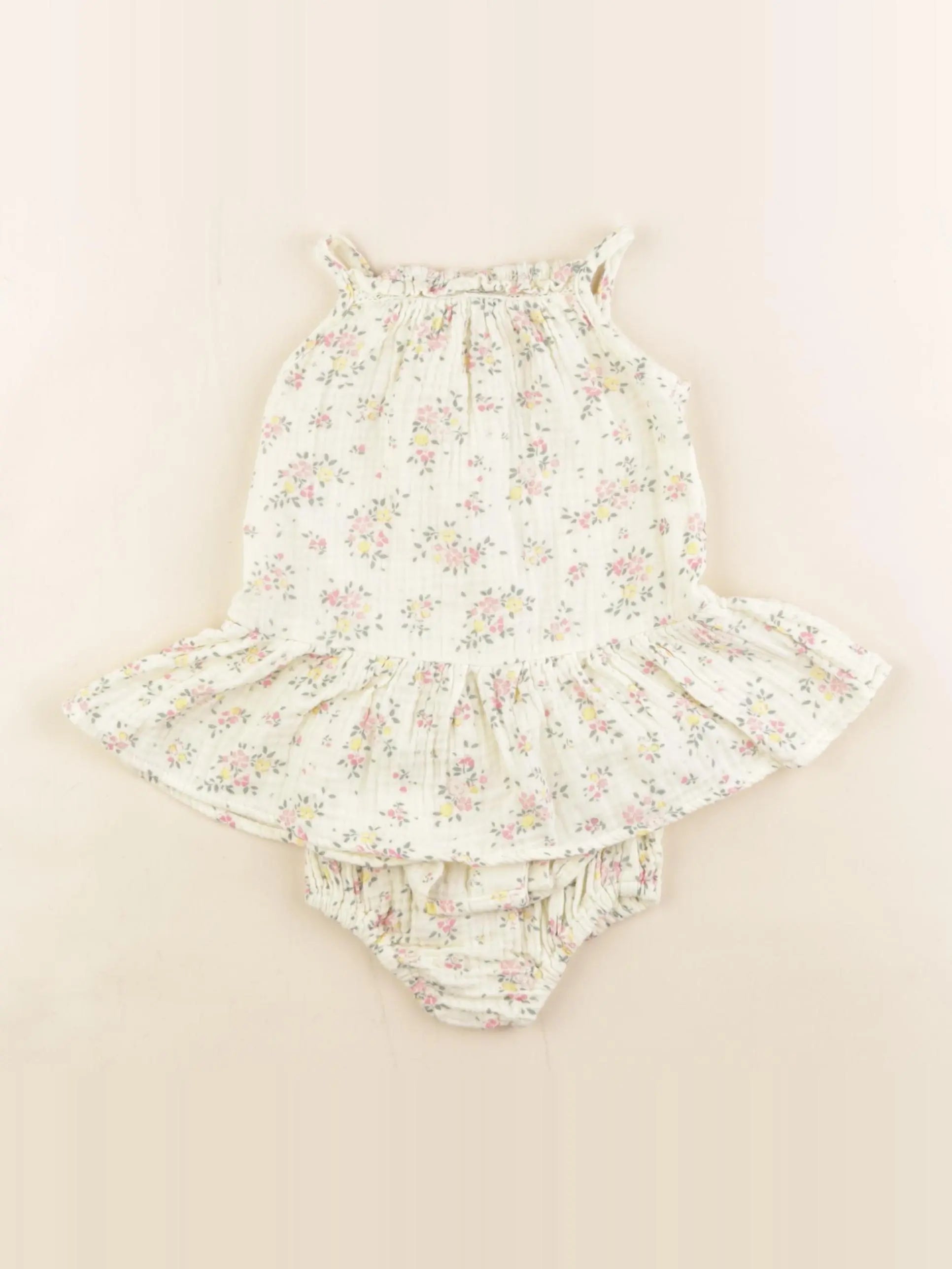 Vertbaudet - robe jaune - 6 mois