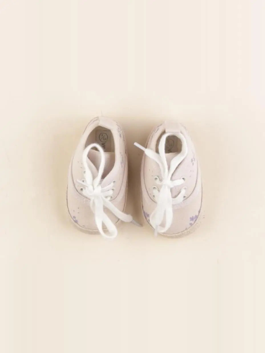 Vertbaudet - chaussons beige - pointure 17