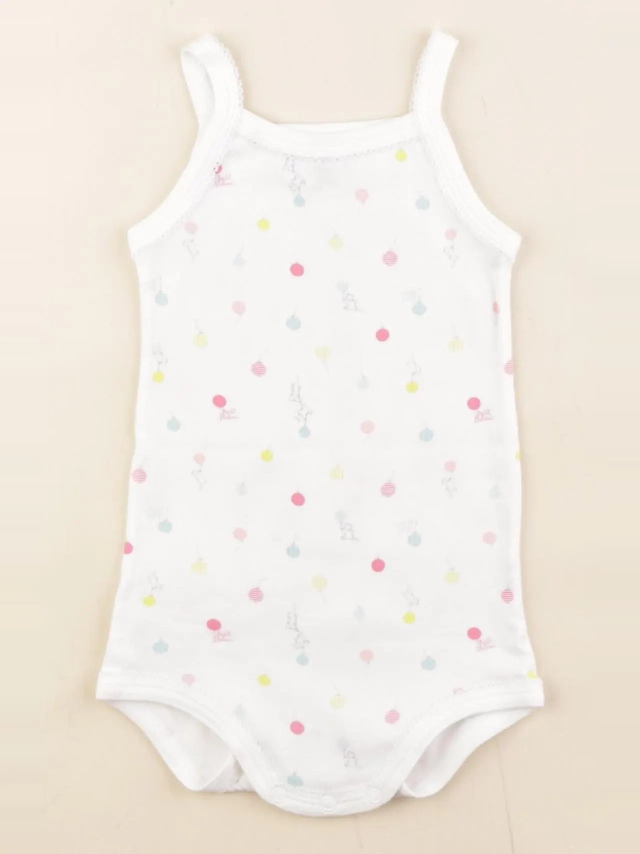 Petit Bateau - body blanc - 12 mois