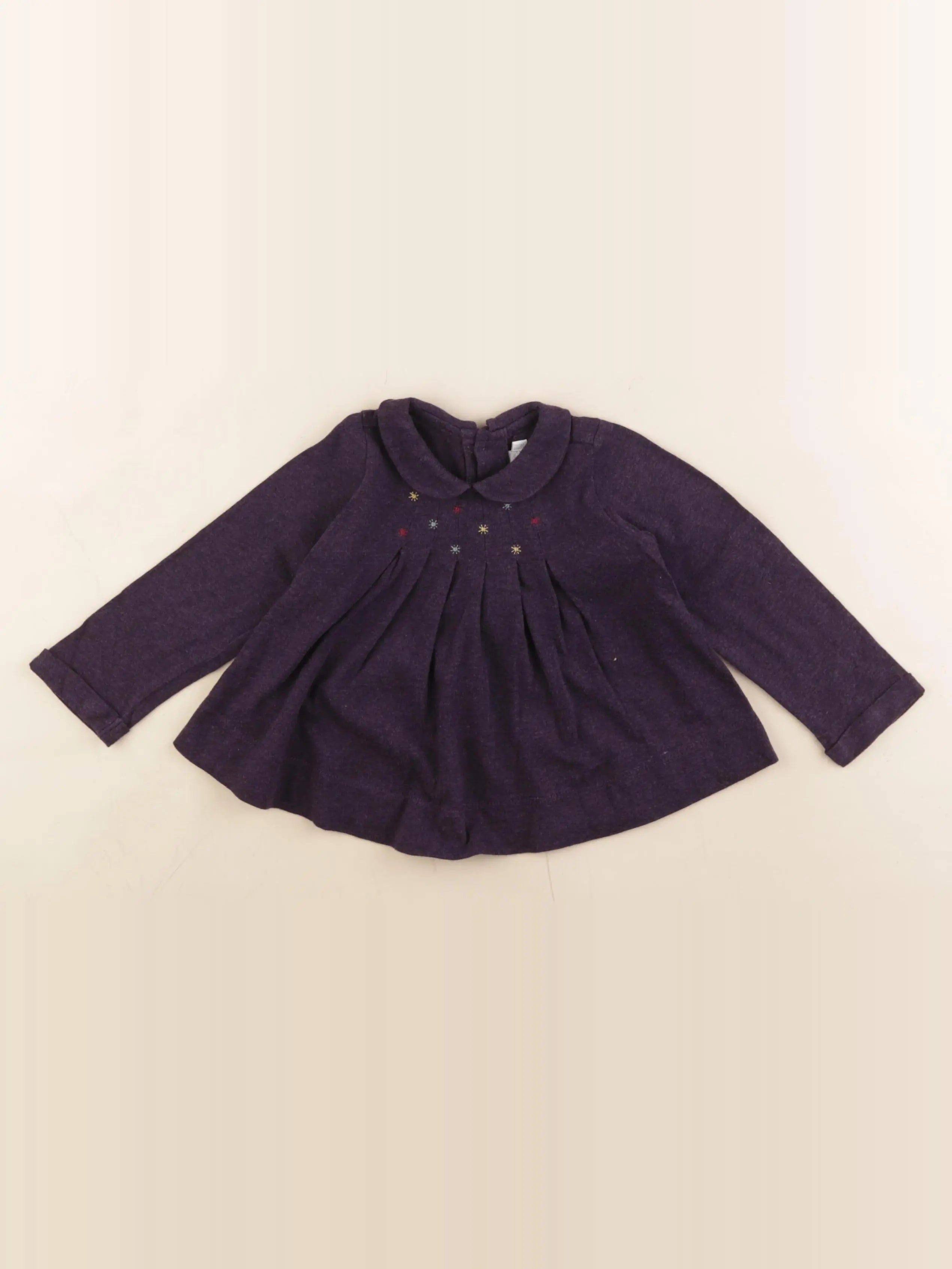 Natalys - tee-shirt violet - 12 mois