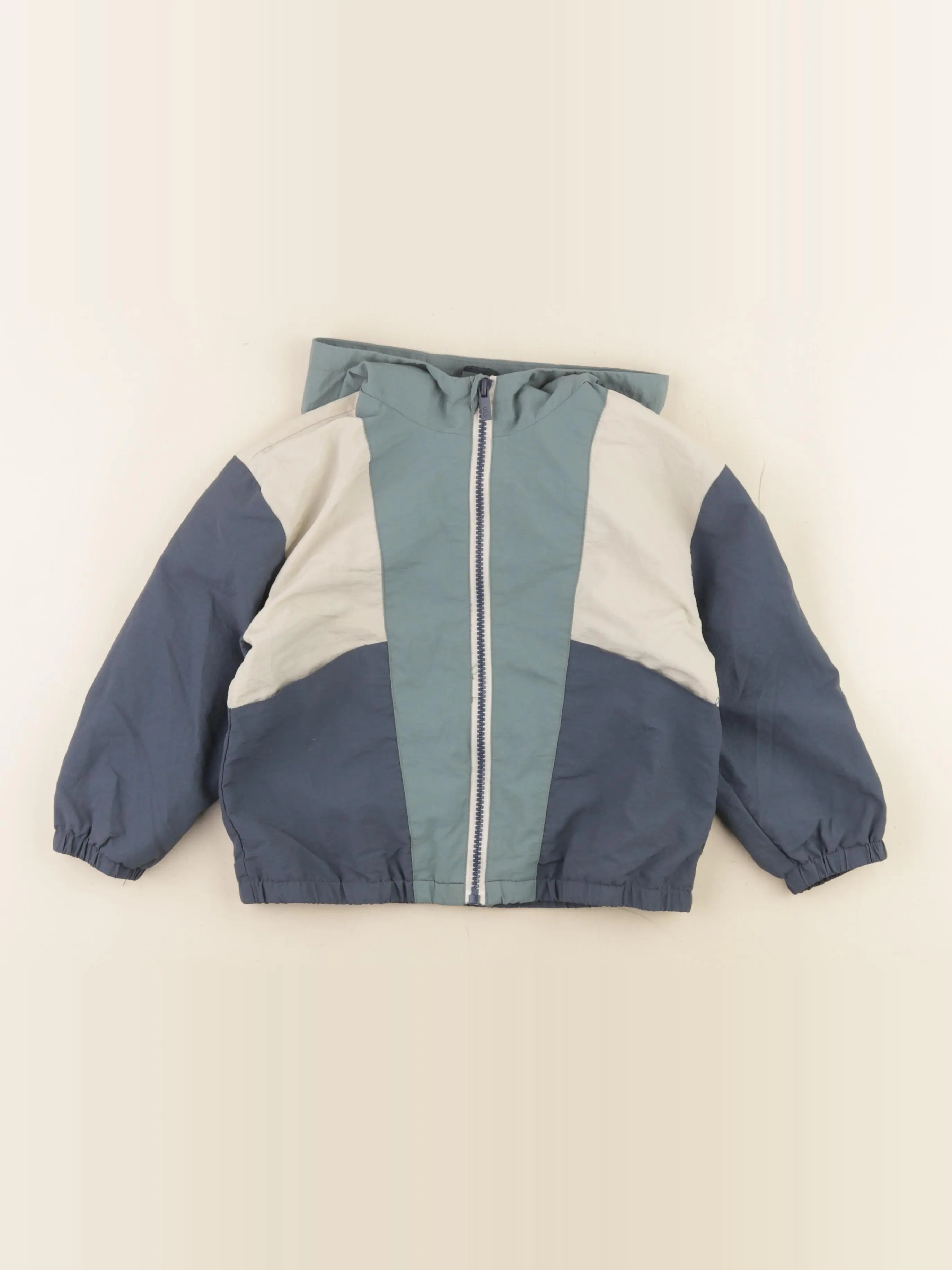 Vertbaudet - coupe-vent bleu, vert - 4 ans