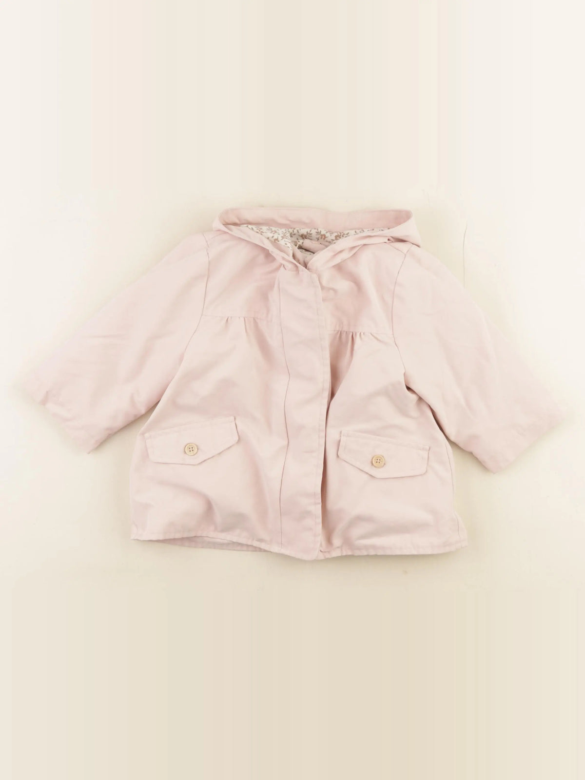 Vertbaudet - manteau rose - 2 mois