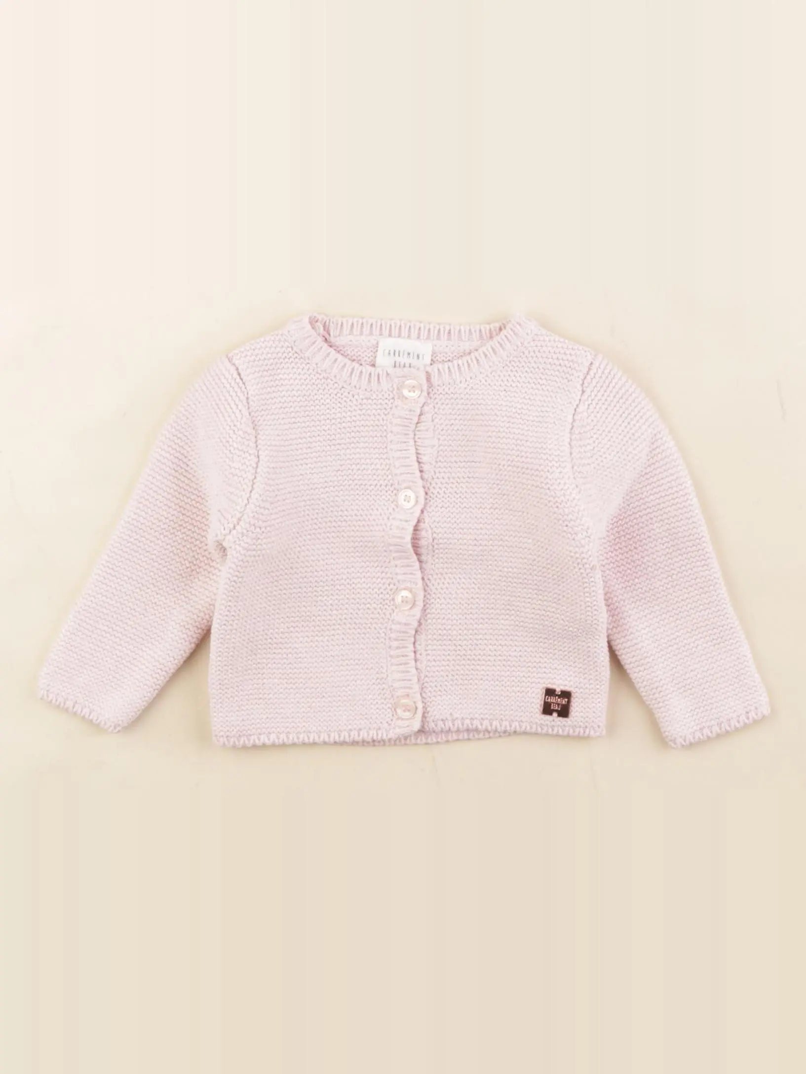 Carrément Beau - gilet rose - 3 mois