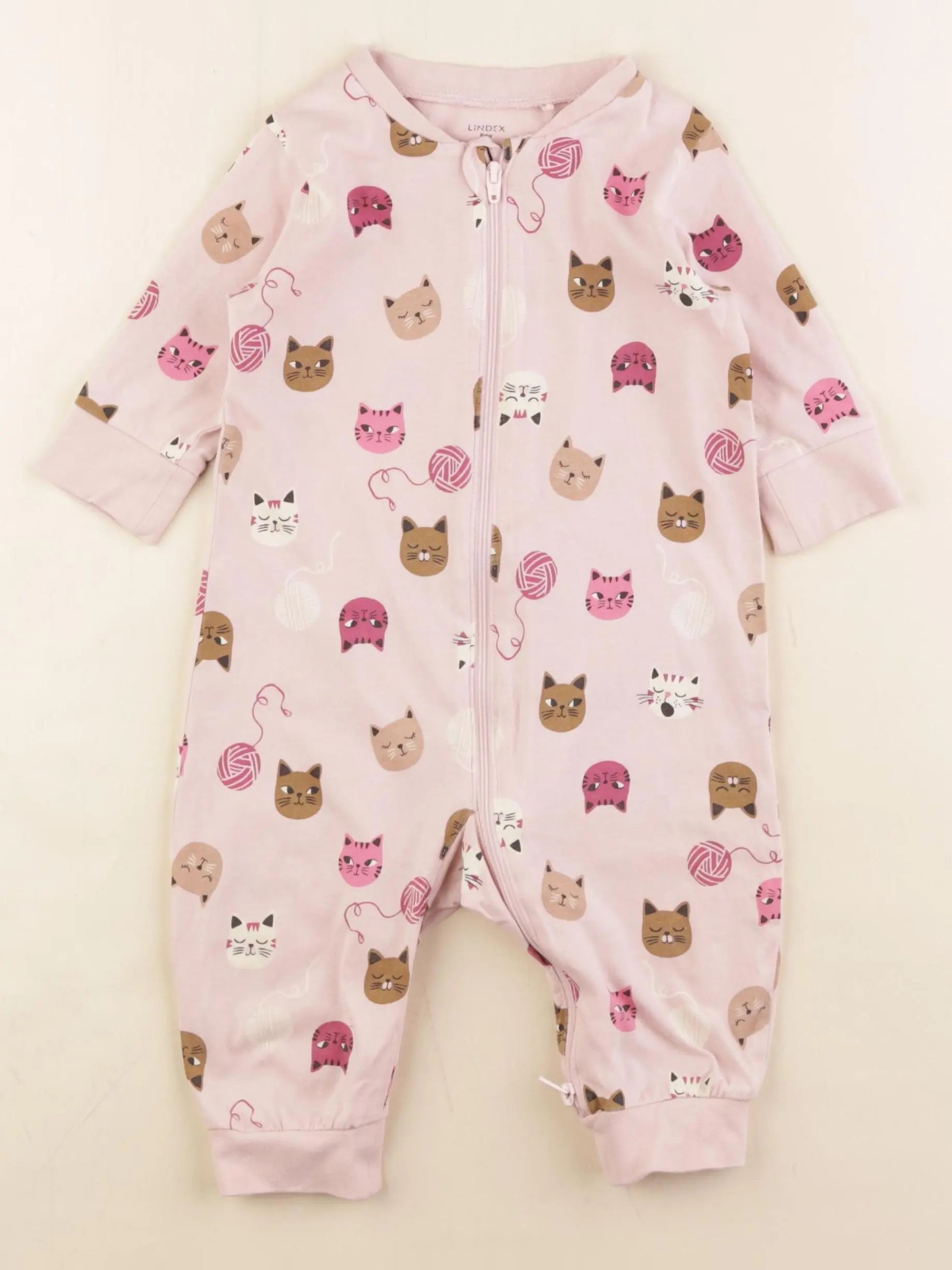 Lindex - pyjama coton rose - 4/6 mois