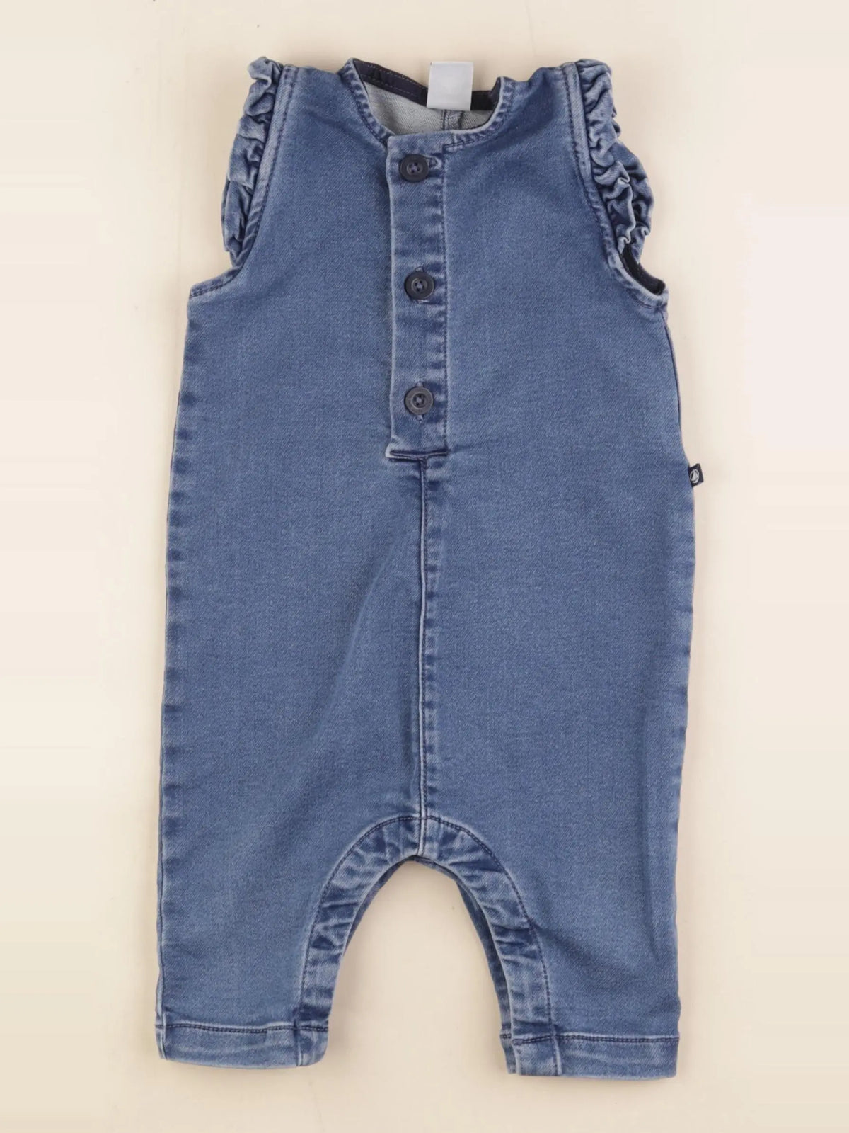 Petit Bateau - salopette bleu - 12 mois