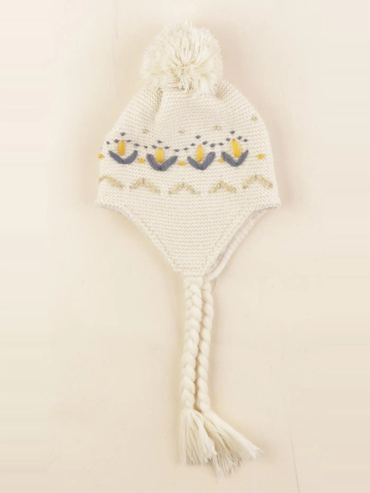 Tape à l'oeil - bonnet beige, bleu - 3/6 mois