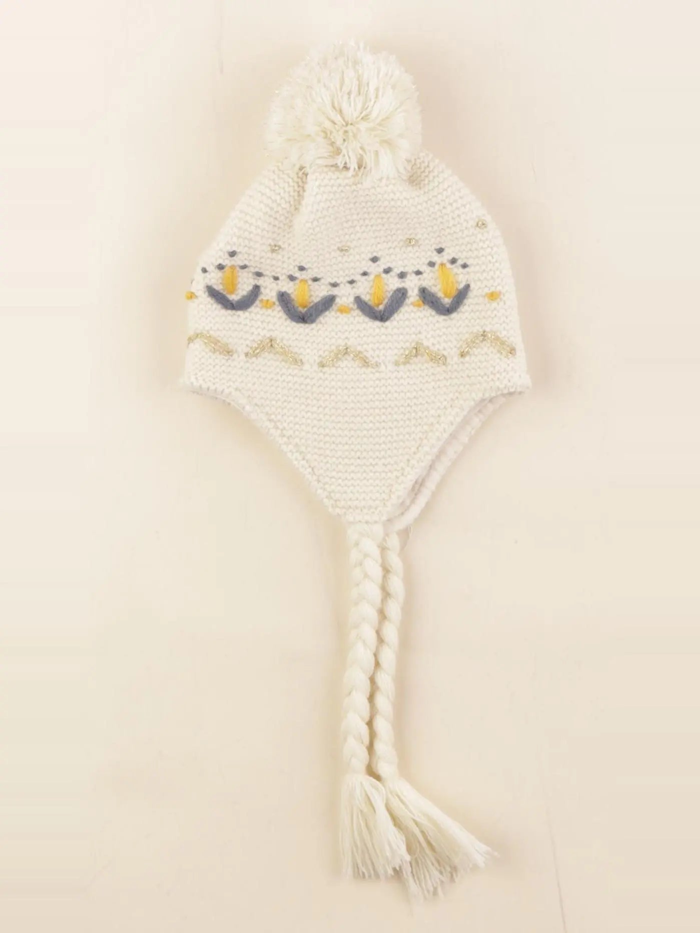 Tape à l'oeil - bonnet beige, bleu - 3/6 mois