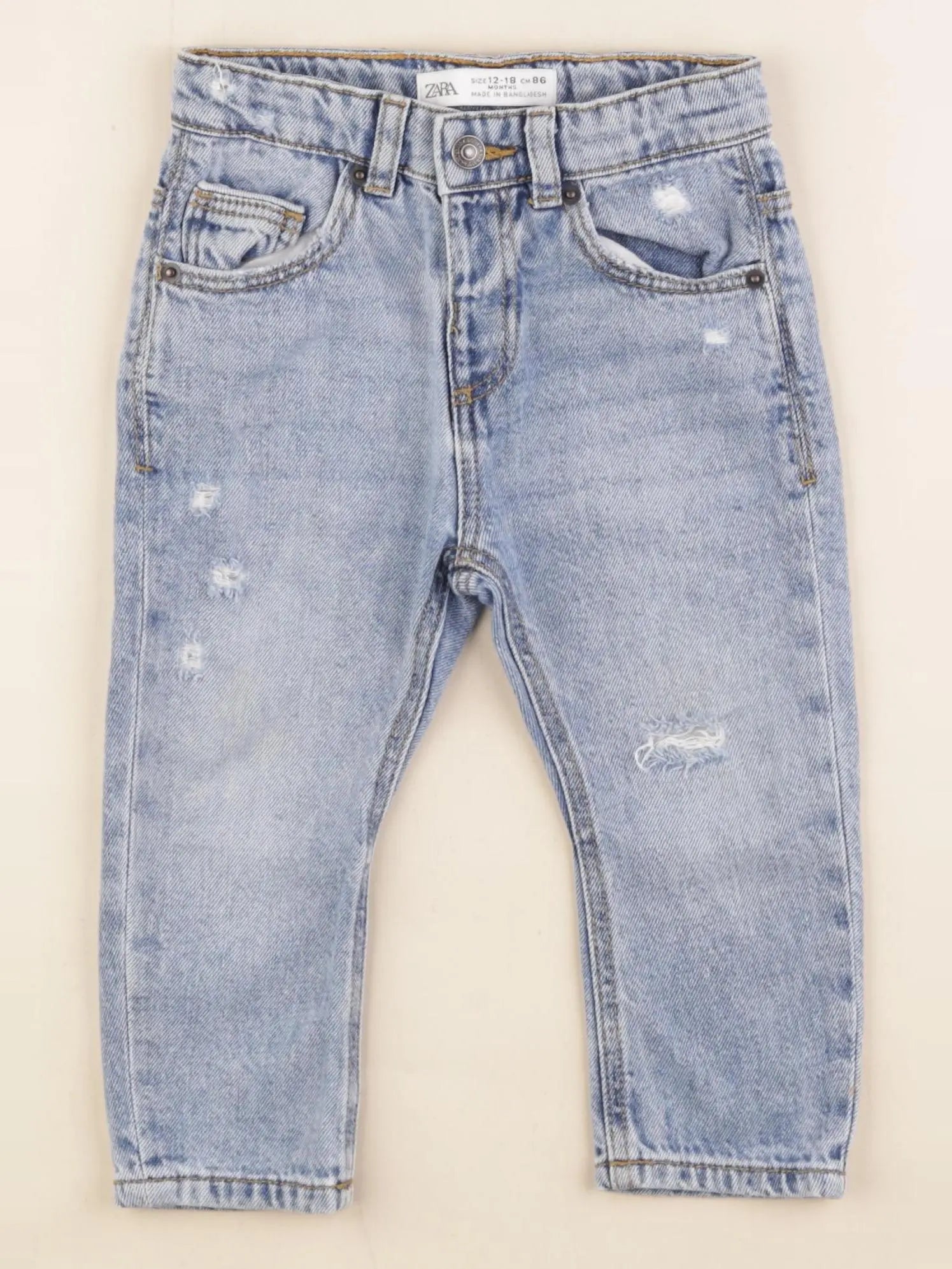 Zara - jean bleu - 12/18 mois