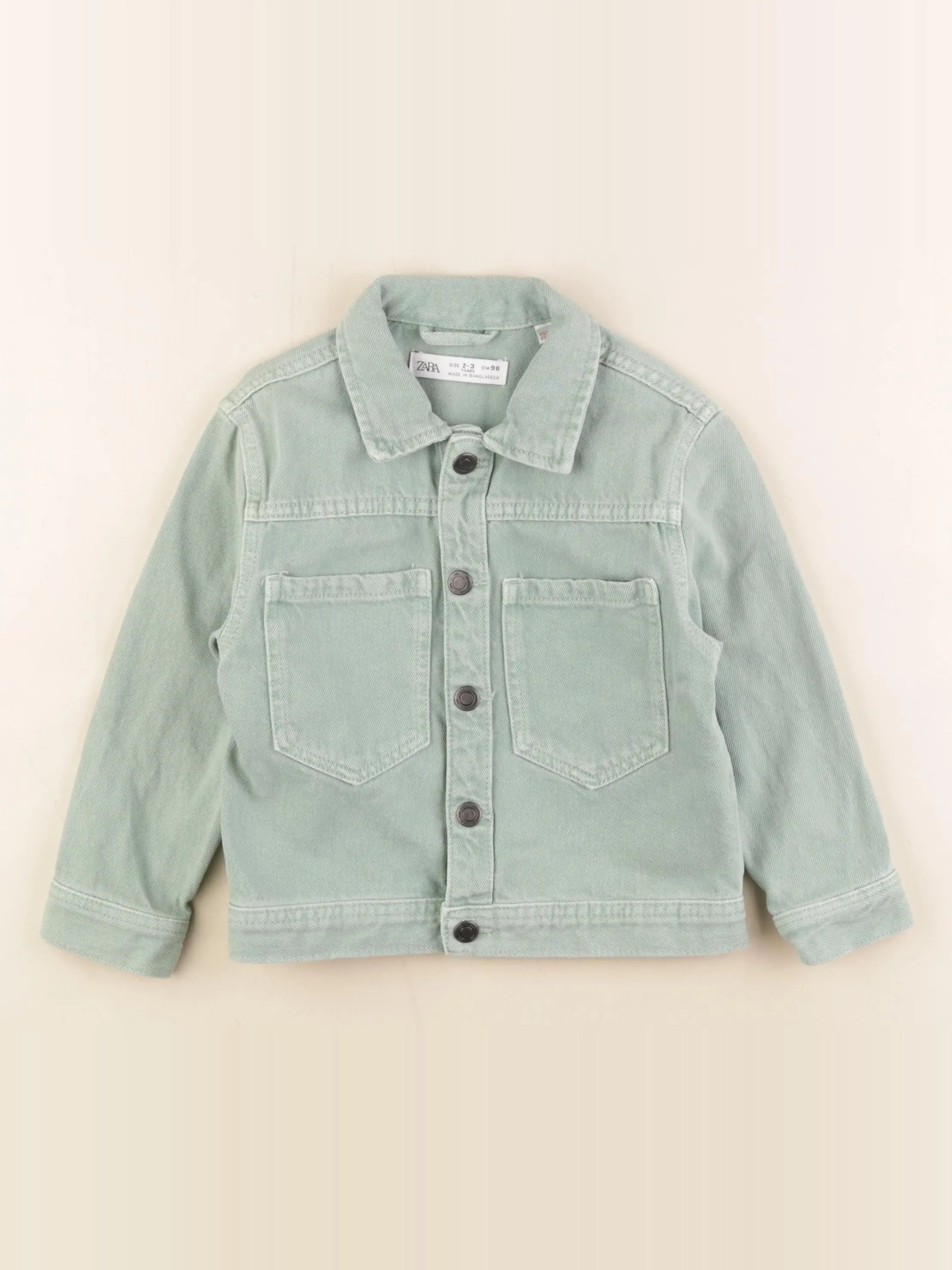 Zara - veste vert - 2/3 ans
