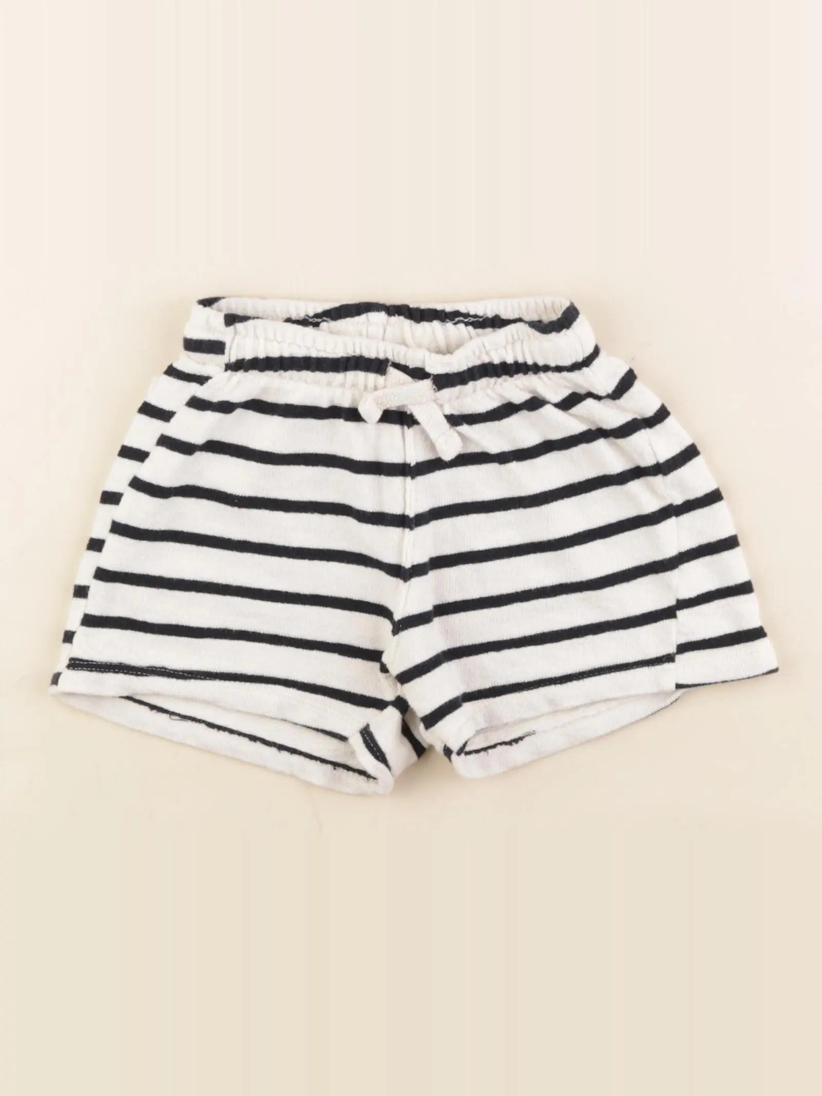 Zara - short beige, noir - 18/24 mois