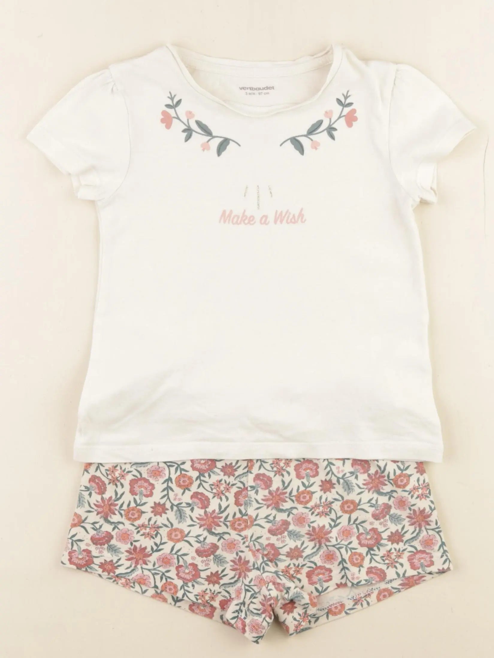 Vertbaudet - pyjama coton multicolore - 3 ans