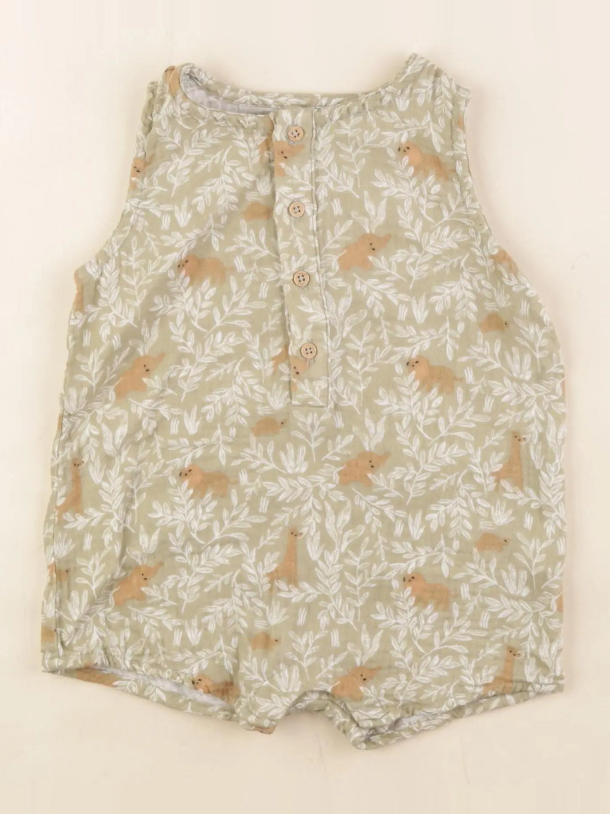 Vertbaudet - combinaison vert - 18 mois