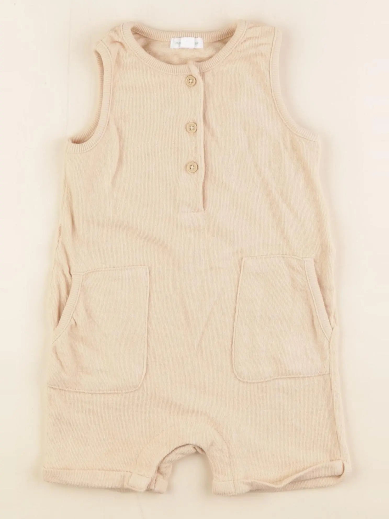 Vertbaudet - combinaison beige - 18 mois