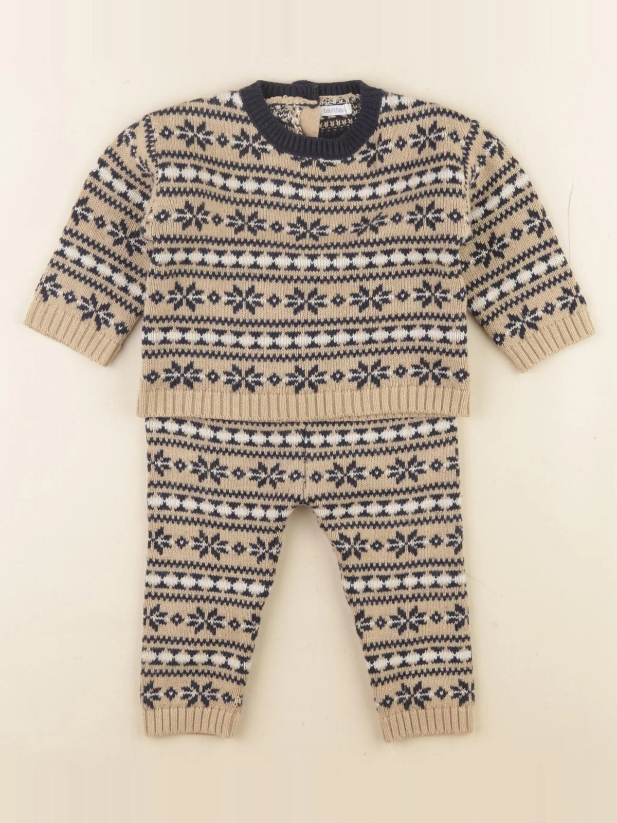 Boutchou - ensemble marron - 12 mois