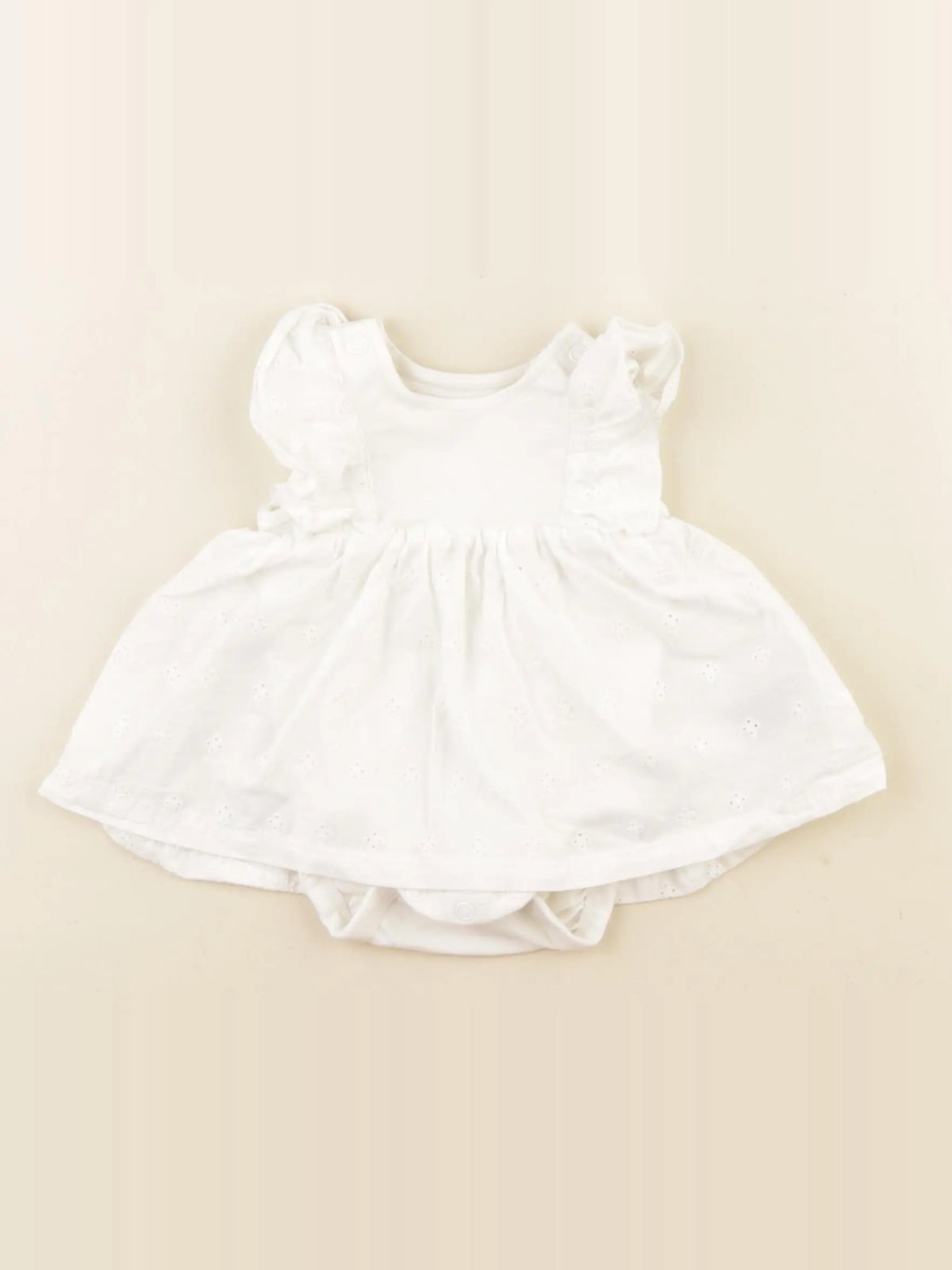 H&M - body robe blanc - Prématuré à 0 mois