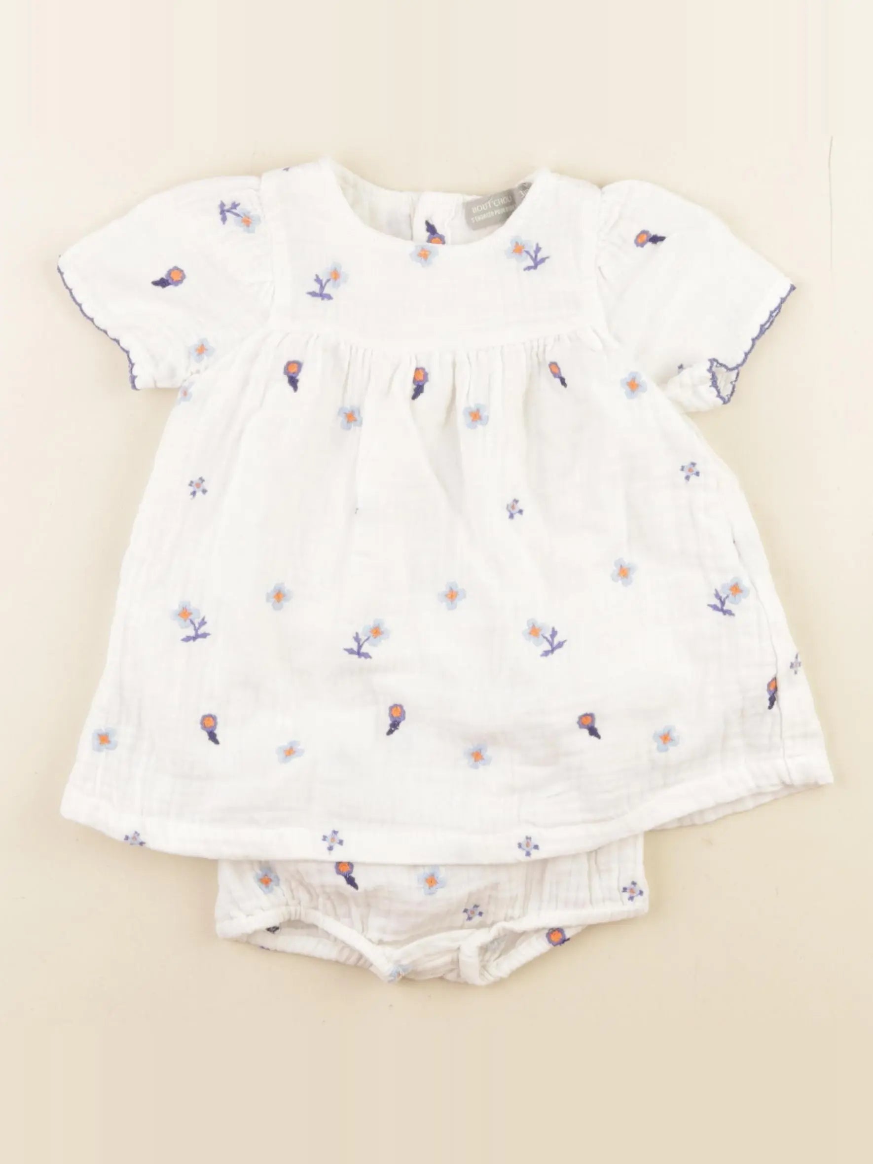 Boutchou - robe multicolore - 3 mois