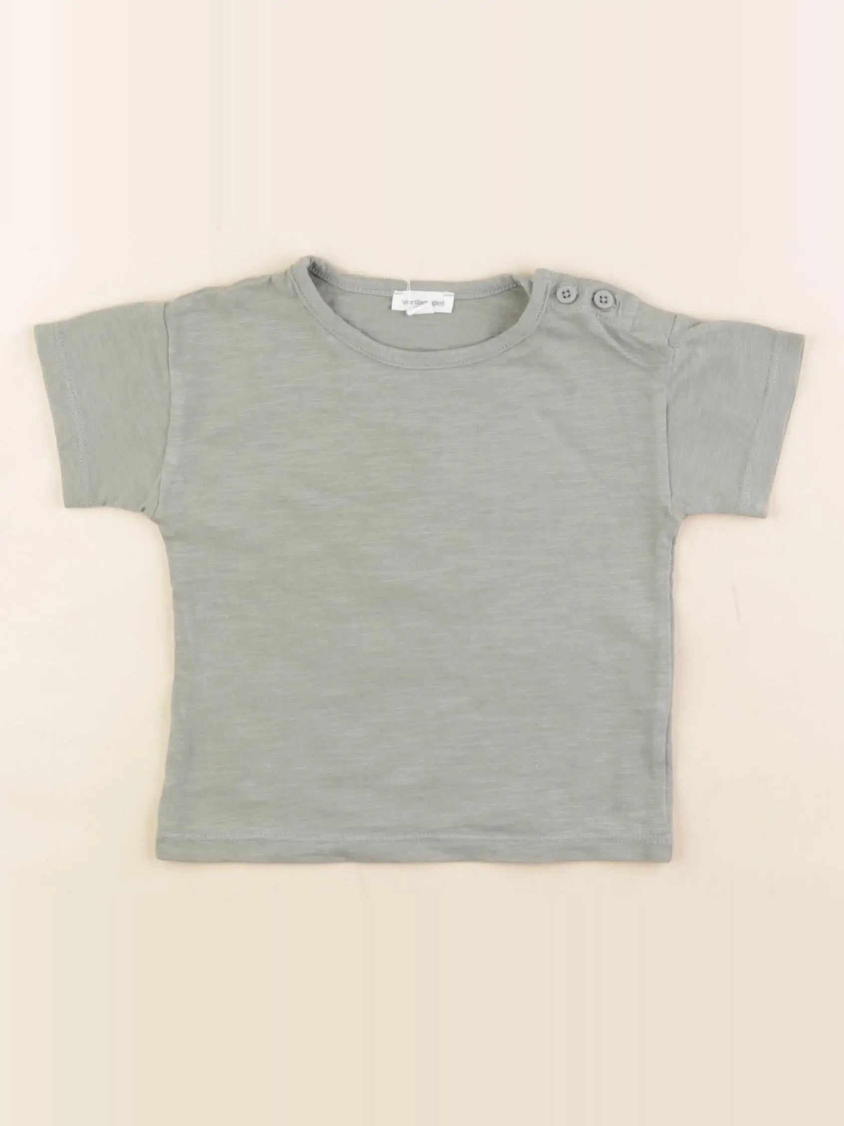 Vertbaudet - tee-shirt vert - 12 mois