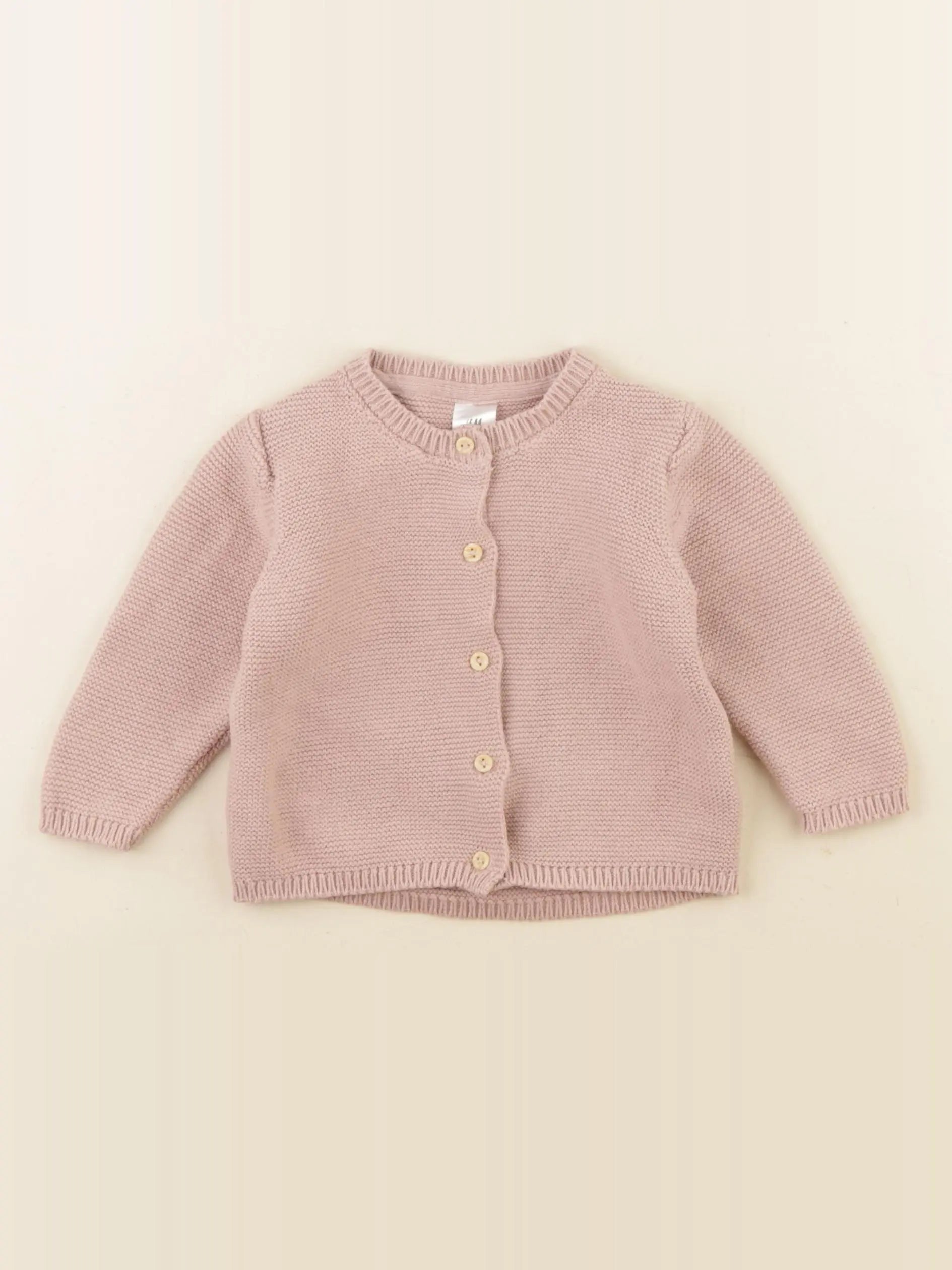 H&M - gilet rose - 2/4 mois