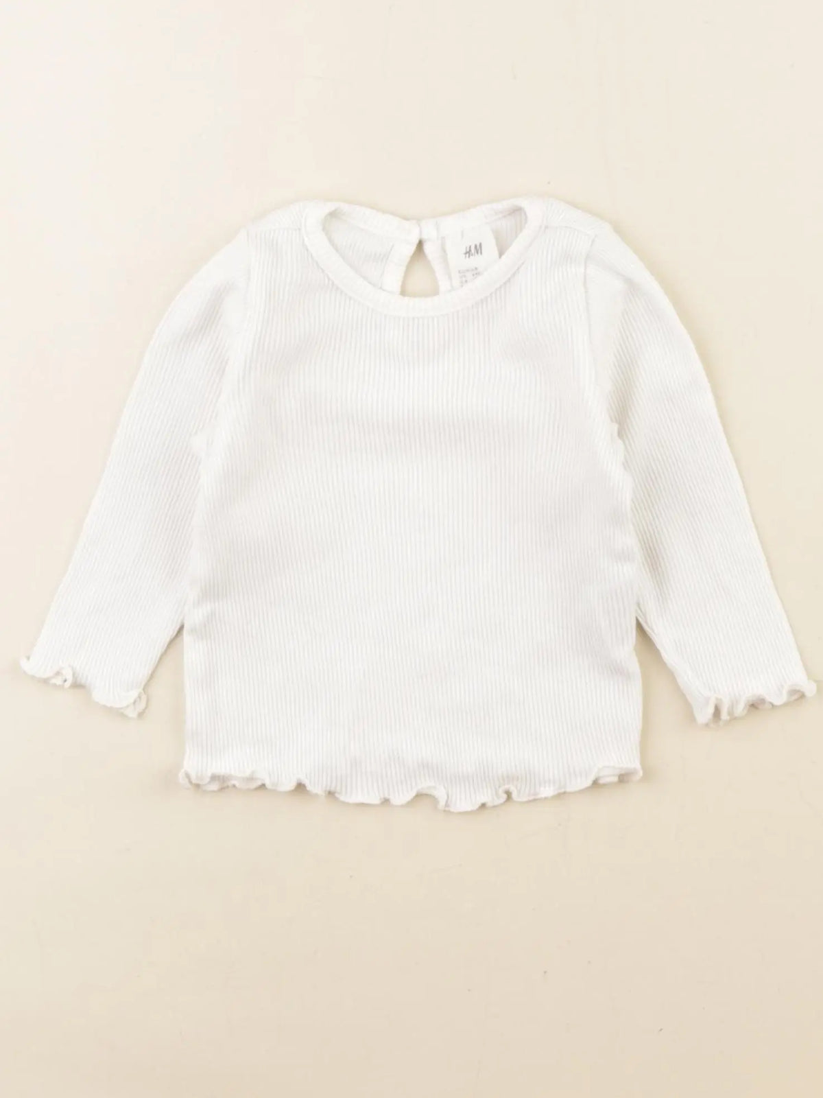 H&M - tee-shirt blanc - 6 mois