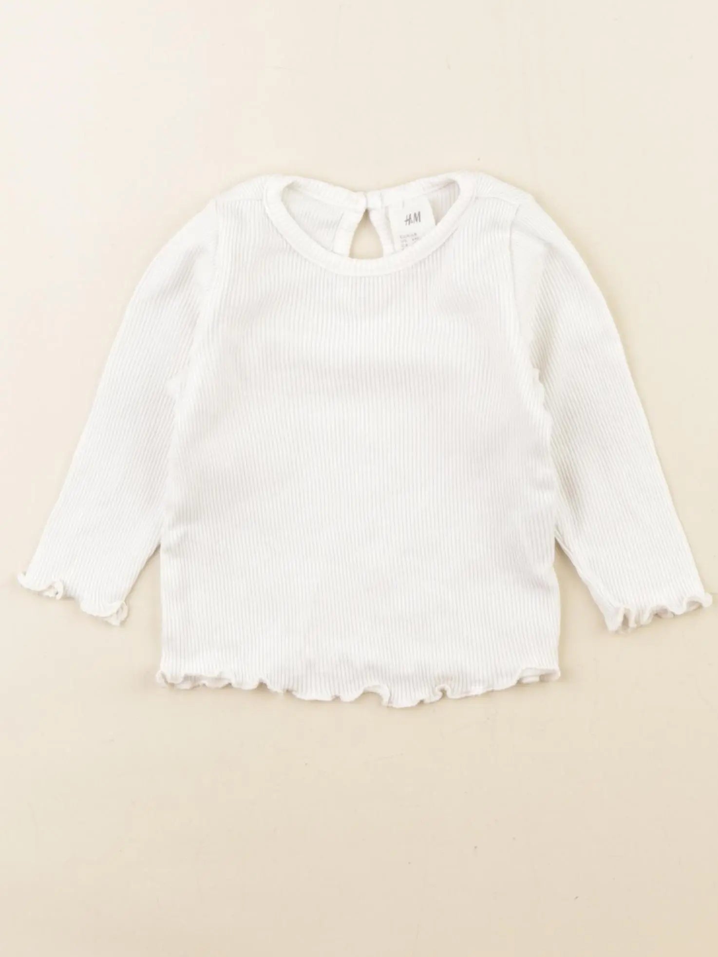H&M - tee-shirt blanc - 6 mois